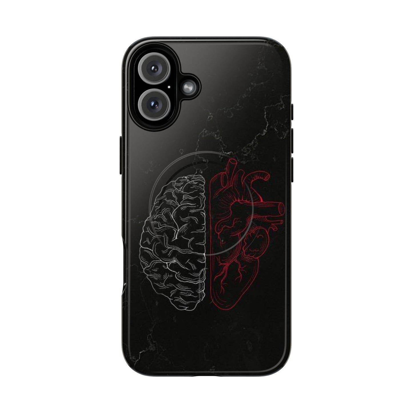 Heart And Brain | Iphone 16 Pro Max | Tough Magnetic MagSafe Case