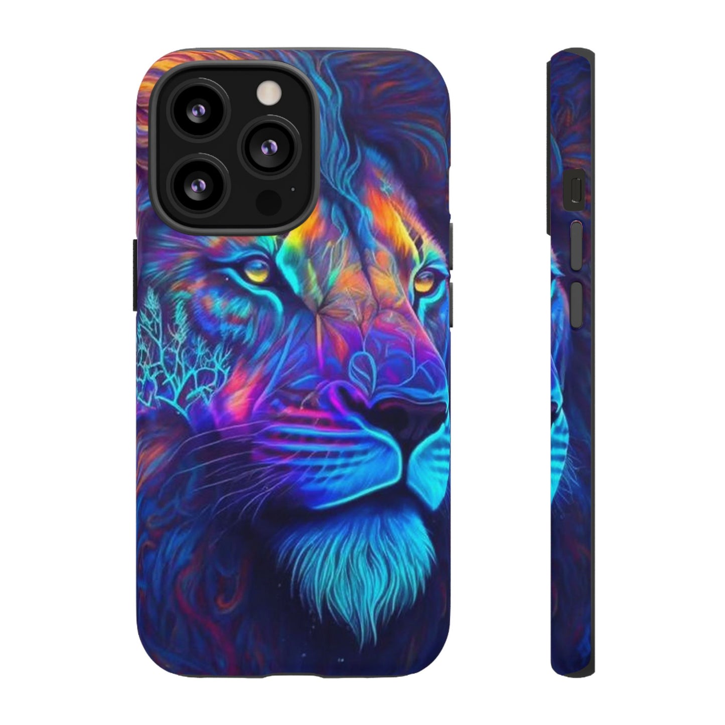 Lion Neon Color | Iphone 16 Pro Max | IPhone Tough Cases