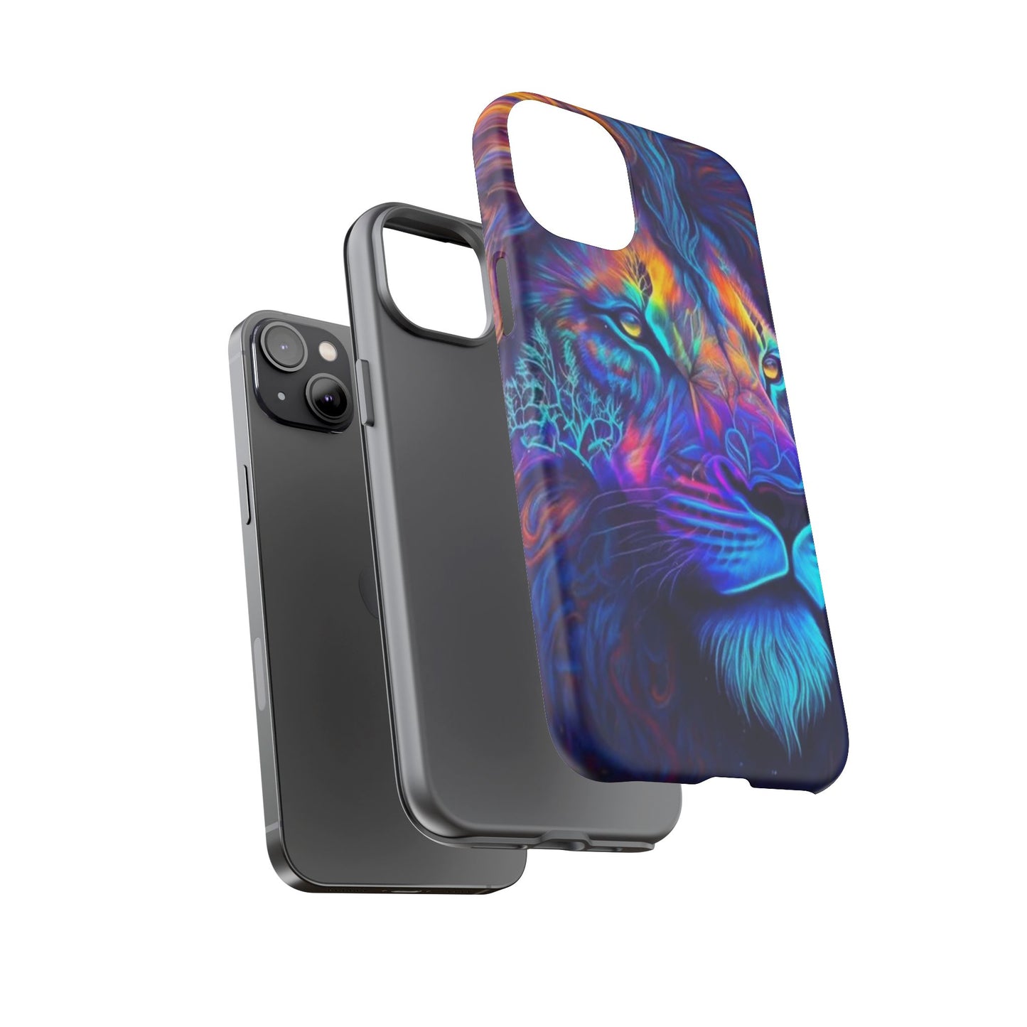 Lion Neon Color | Iphone 16 Pro Max | IPhone Tough Cases