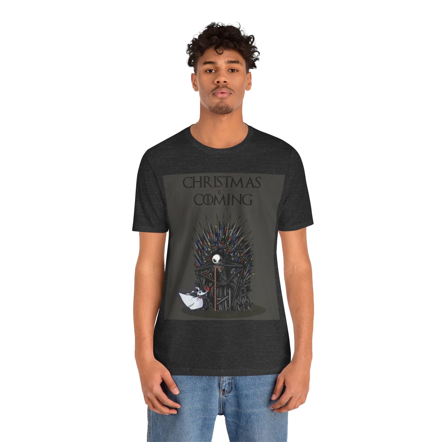 Esqueleto en el Trono de Hierro | Camiseta de manga corta de punto unisex