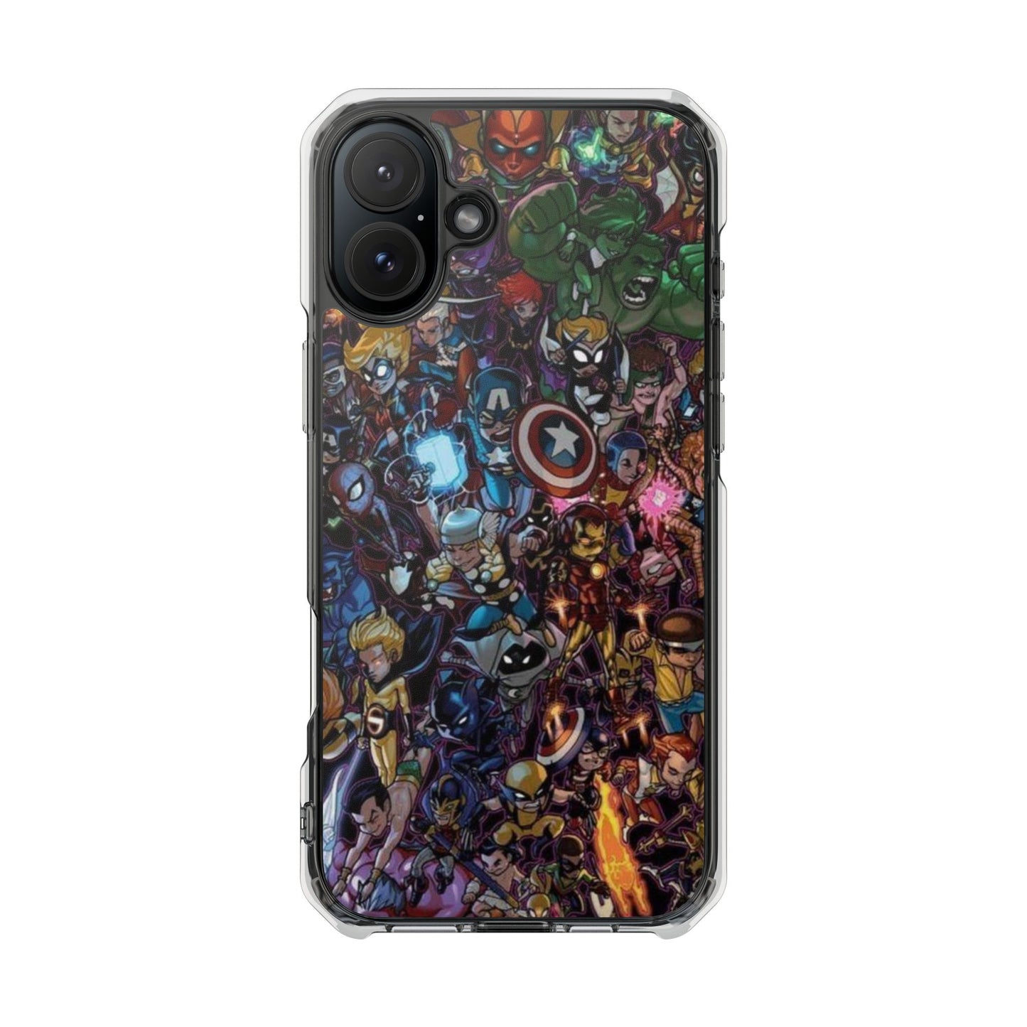 Marvel Heroes | Iphone 16 Pro Max | Magnetic Clear Impact Cases