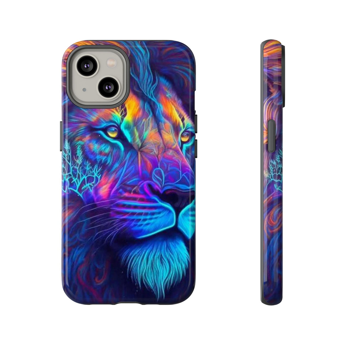 Lion Neon Color | Iphone 16 Pro Max | IPhone Tough Cases