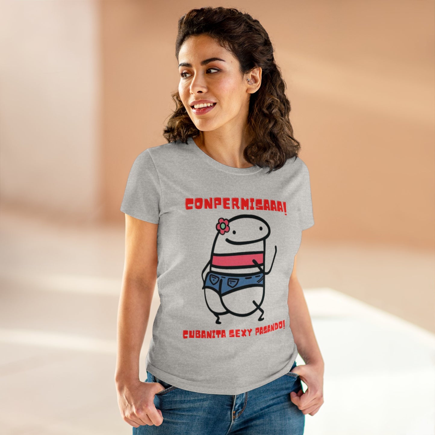 Cubanita Sexy Pasando T-Shirt | Flork | Women's Midweight Cotton Tee