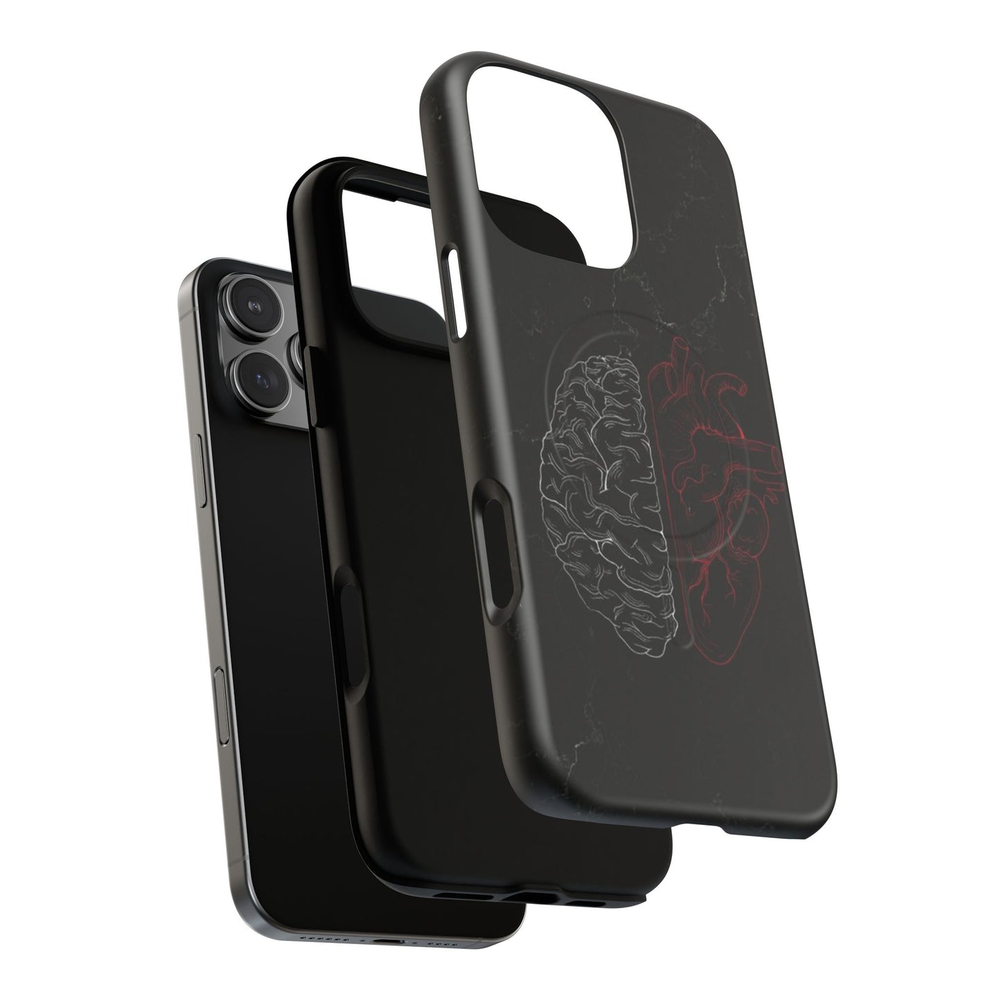 Heart And Brain | Iphone 16 Pro Max | Tough Magnetic MagSafe Case