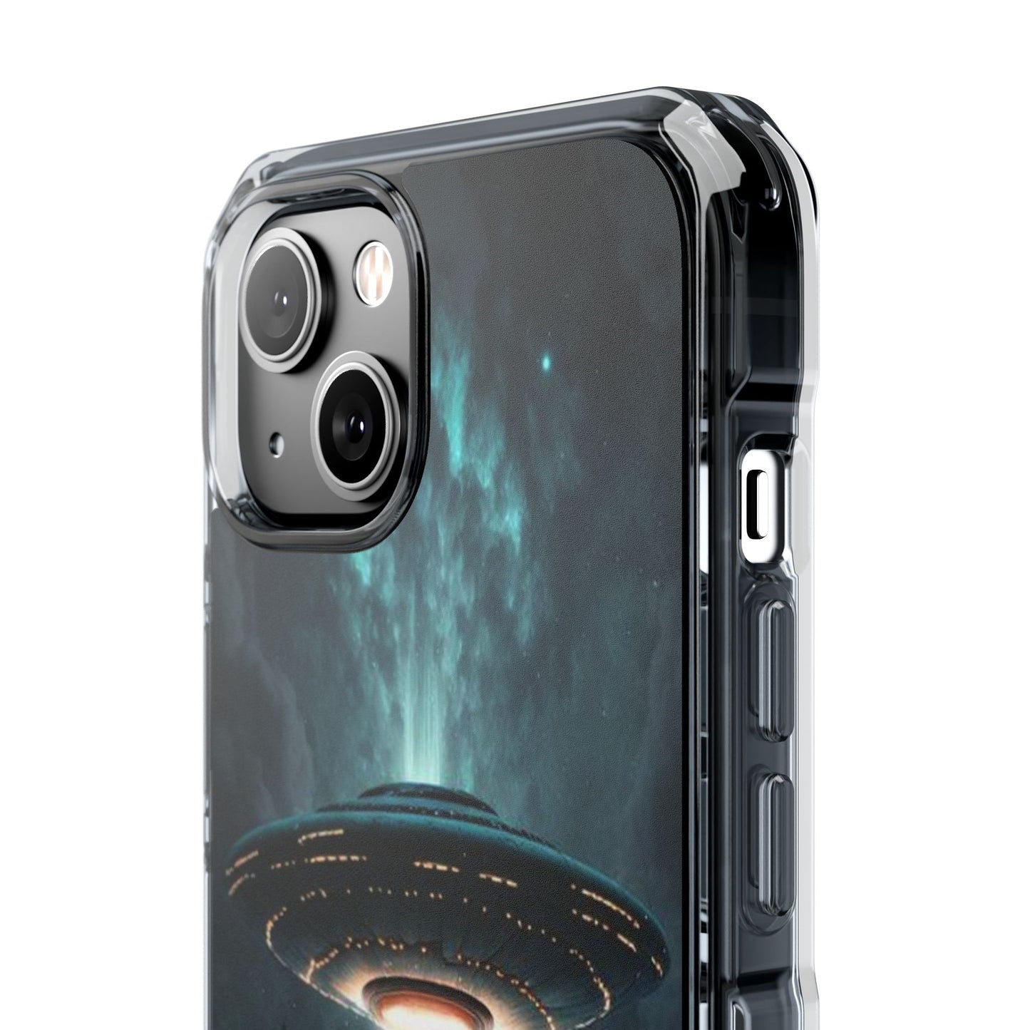 UFO flying | Iphone 16 Pro Max | Magnetic Clear Impact Cases