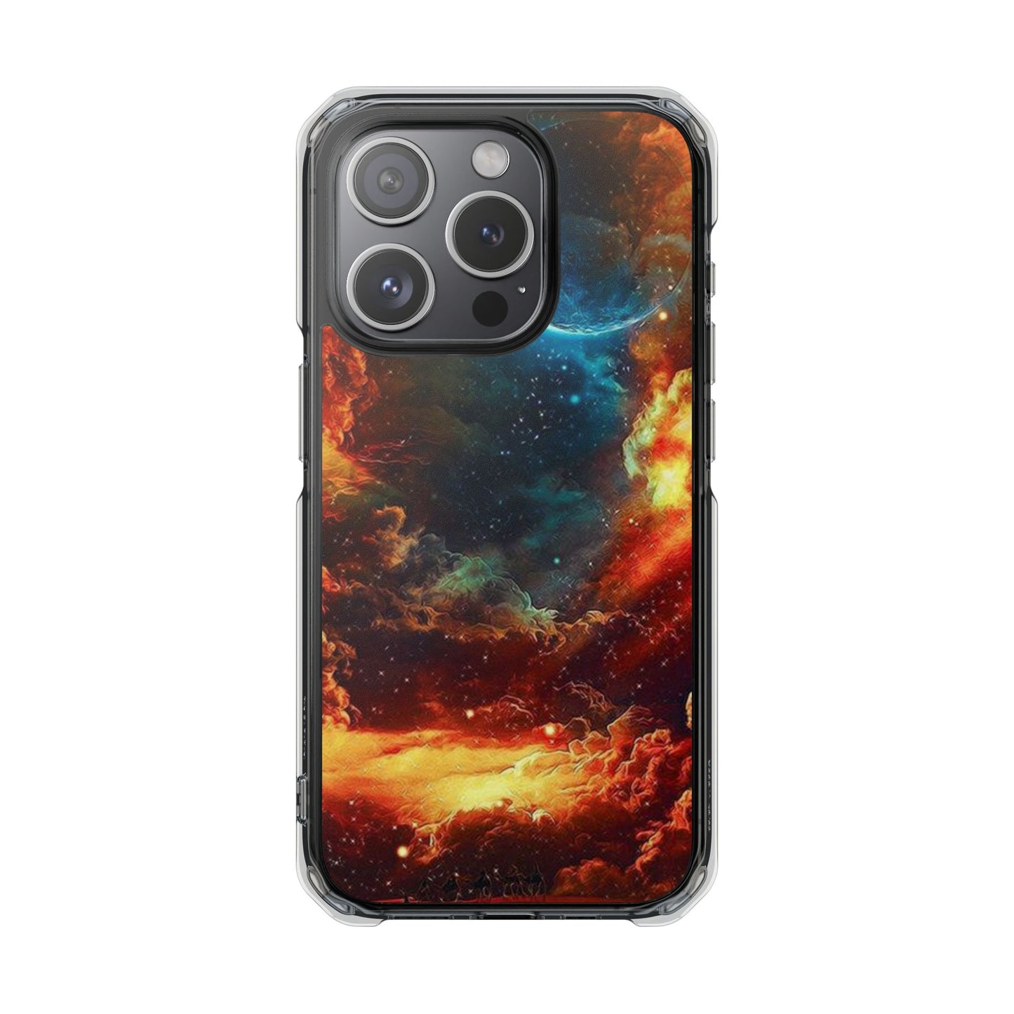 Space Clouds | Iphone 16 Pro Max | Magnetic Clear Impact Cases