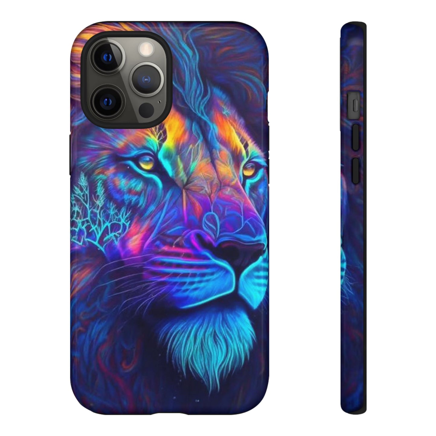 Lion Neon Color | Iphone 16 Pro Max | IPhone Tough Cases