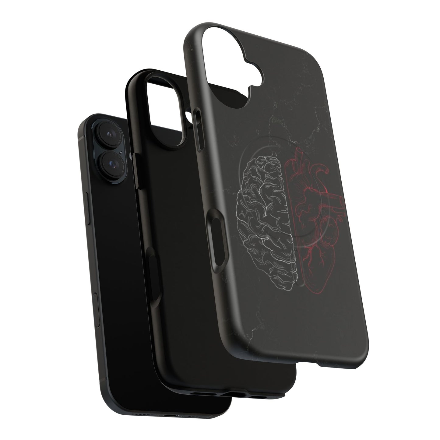 Heart And Brain | Iphone 16 Pro Max | Tough Magnetic MagSafe Case