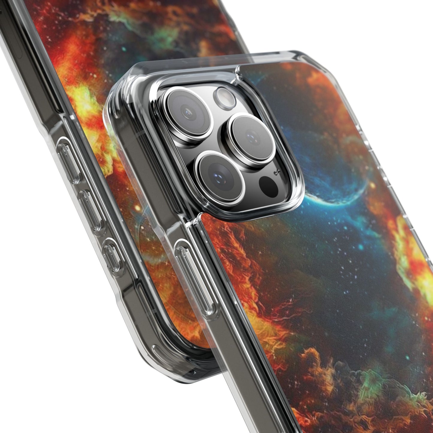 Space Clouds | Iphone 16 Pro Max | Magnetic Clear Impact Cases