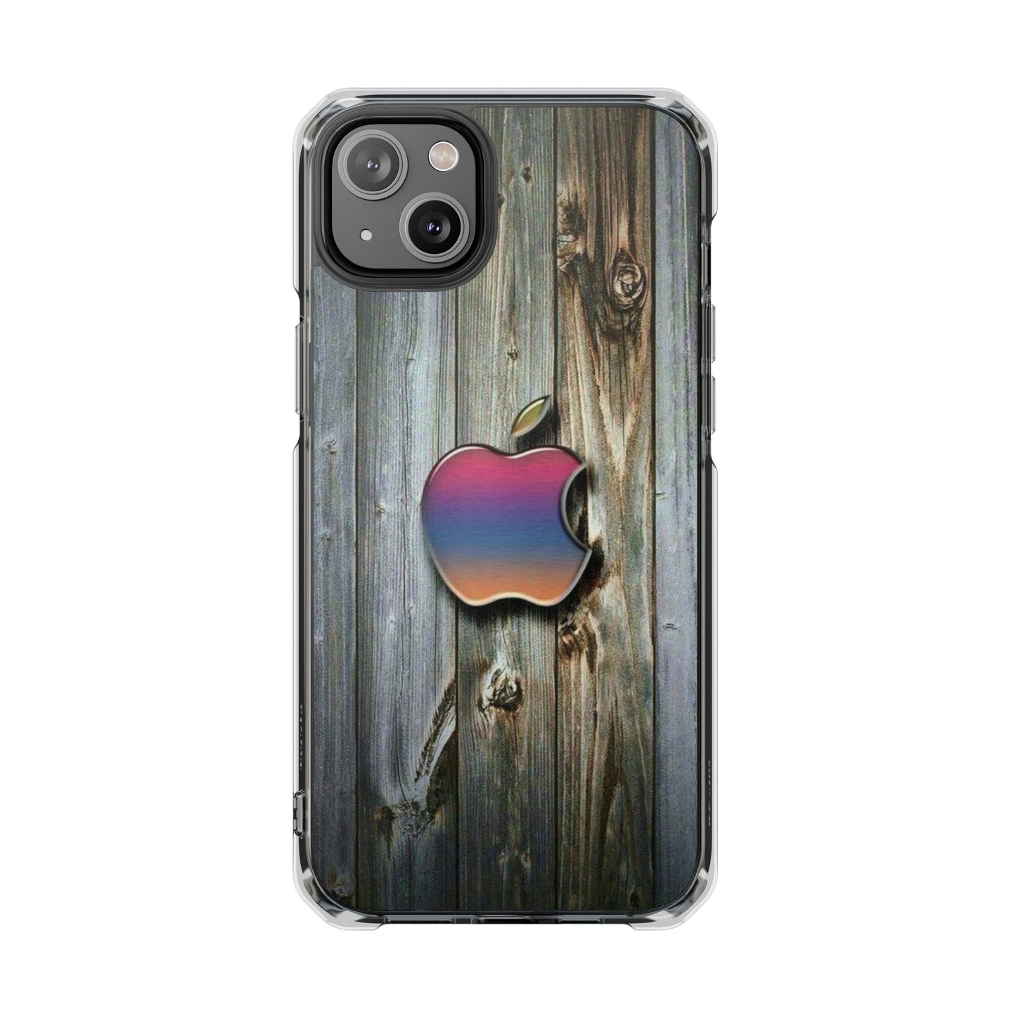 Wooden Apple | Iphone 16 Pro Max | Magnetic Clear Impact Cases