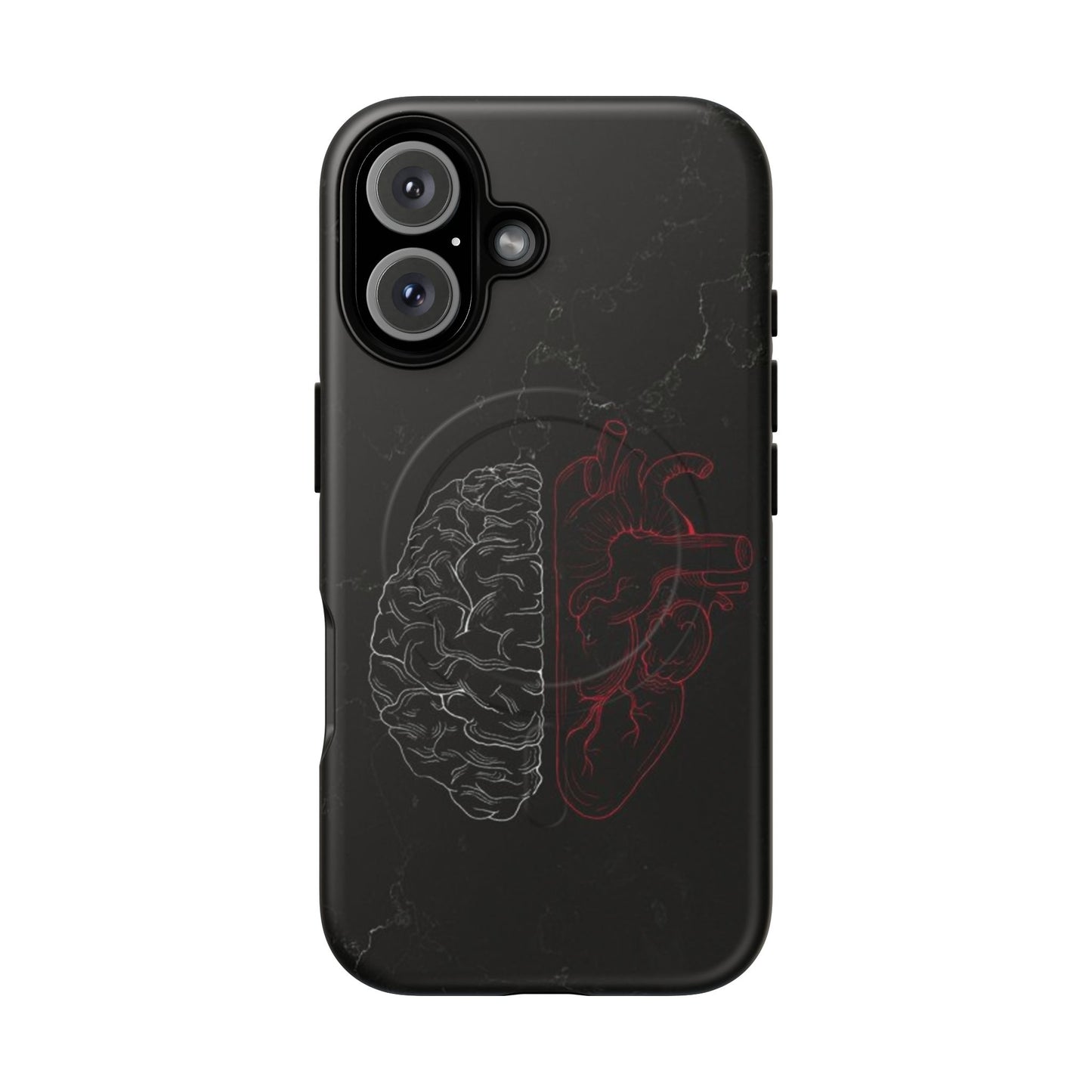 Heart And Brain | Iphone 16 Pro Max | Tough Magnetic MagSafe Case