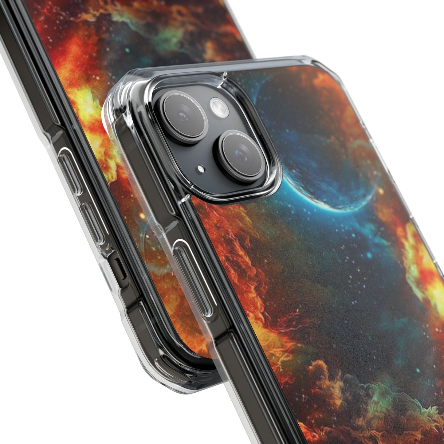 Space Clouds | Iphone 16 Pro Max | Magnetic Clear Impact Cases