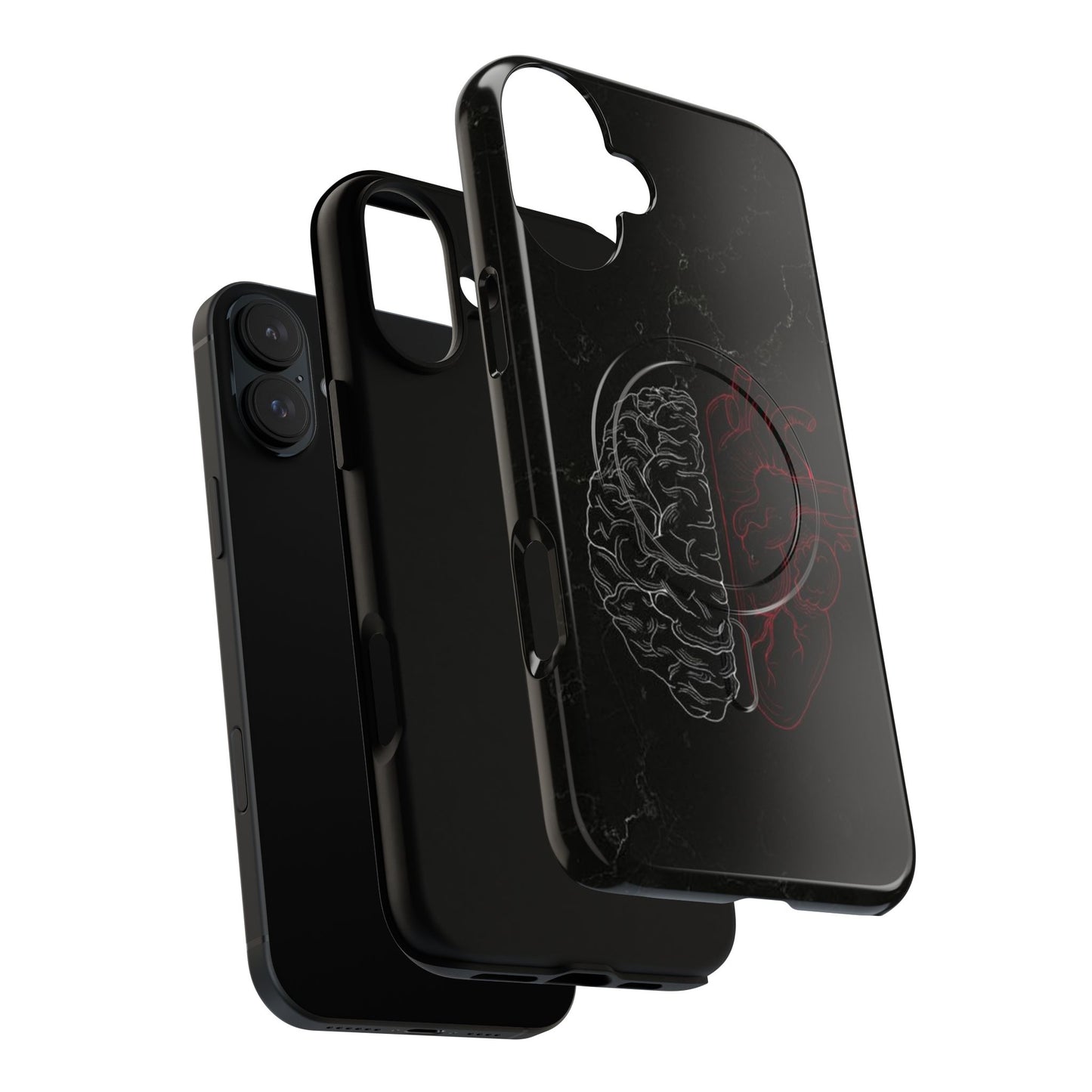 Heart And Brain | Iphone 16 Pro Max | Tough Magnetic MagSafe Case