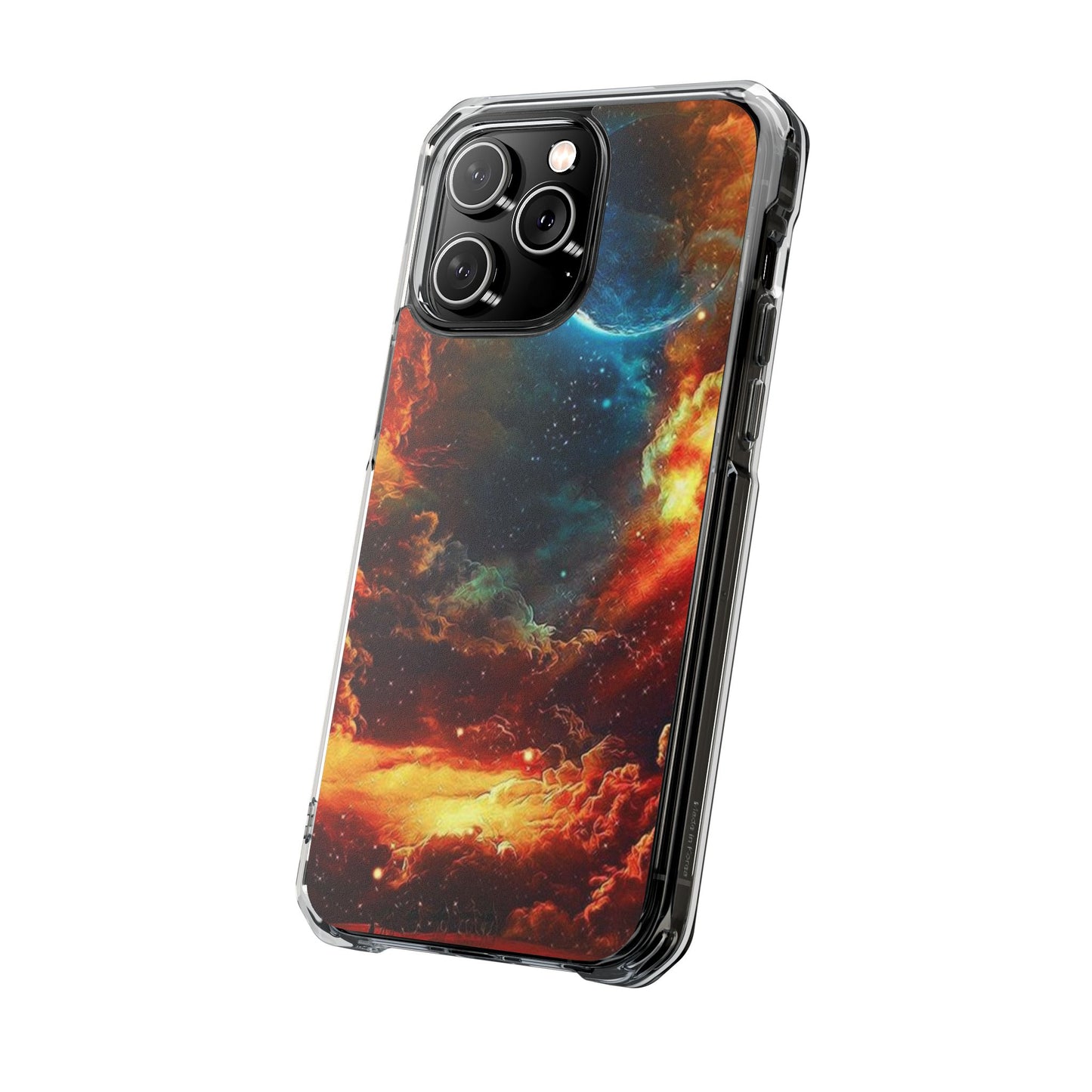 Space Clouds | Iphone 16 Pro Max | Magnetic Clear Impact Cases