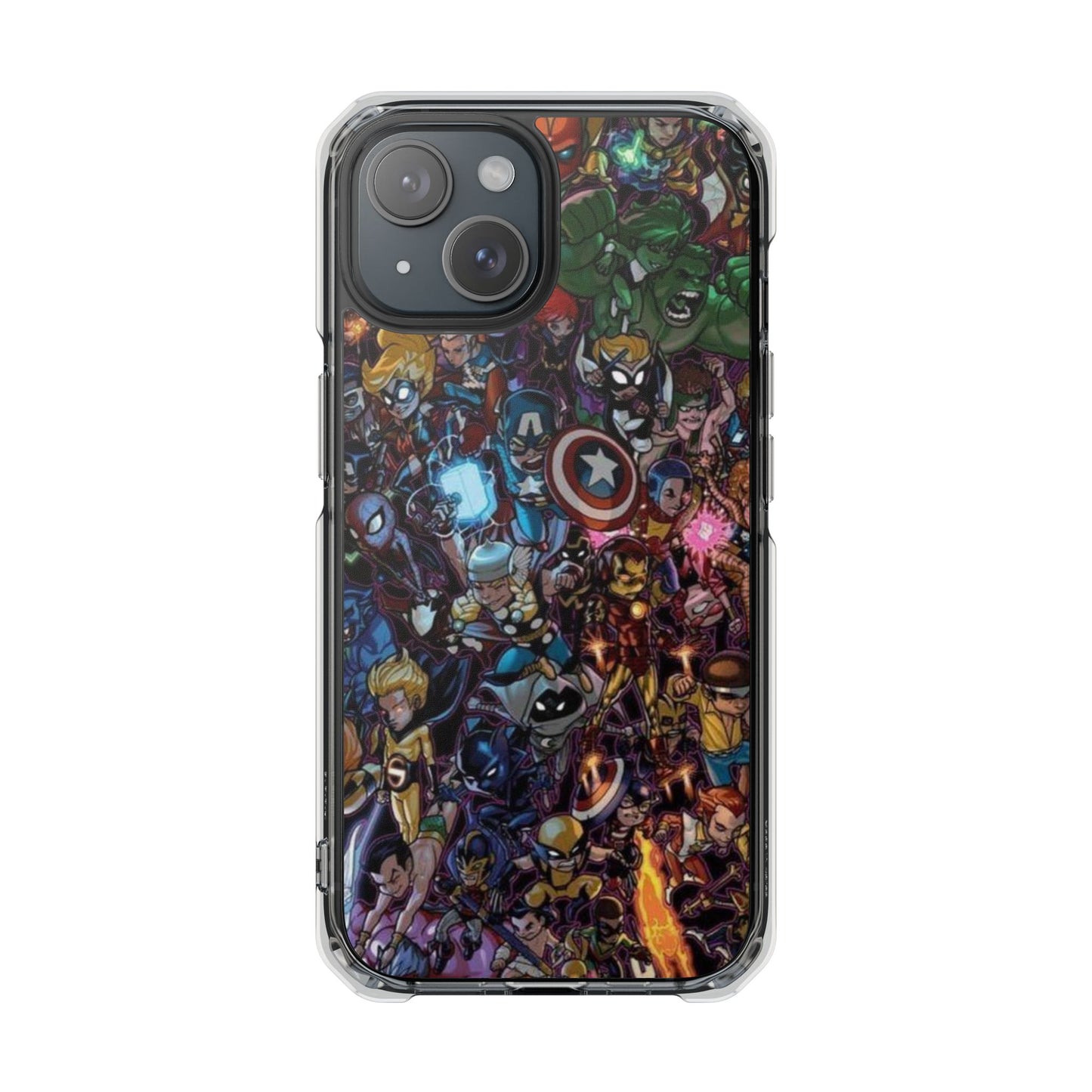 Marvel Heroes | Iphone 16 Pro Max | Magnetic Clear Impact Cases