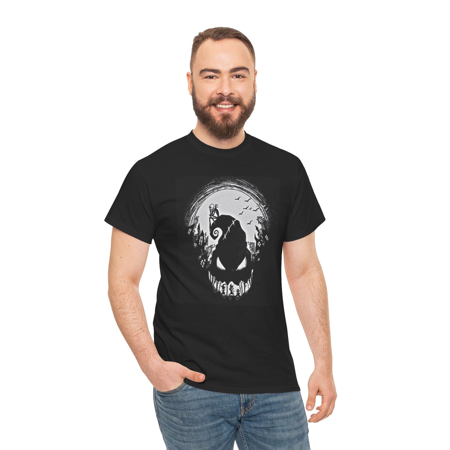 Jack Skellington | Esqueleto Aesthetic | Camiseta unisex de algodón pesado