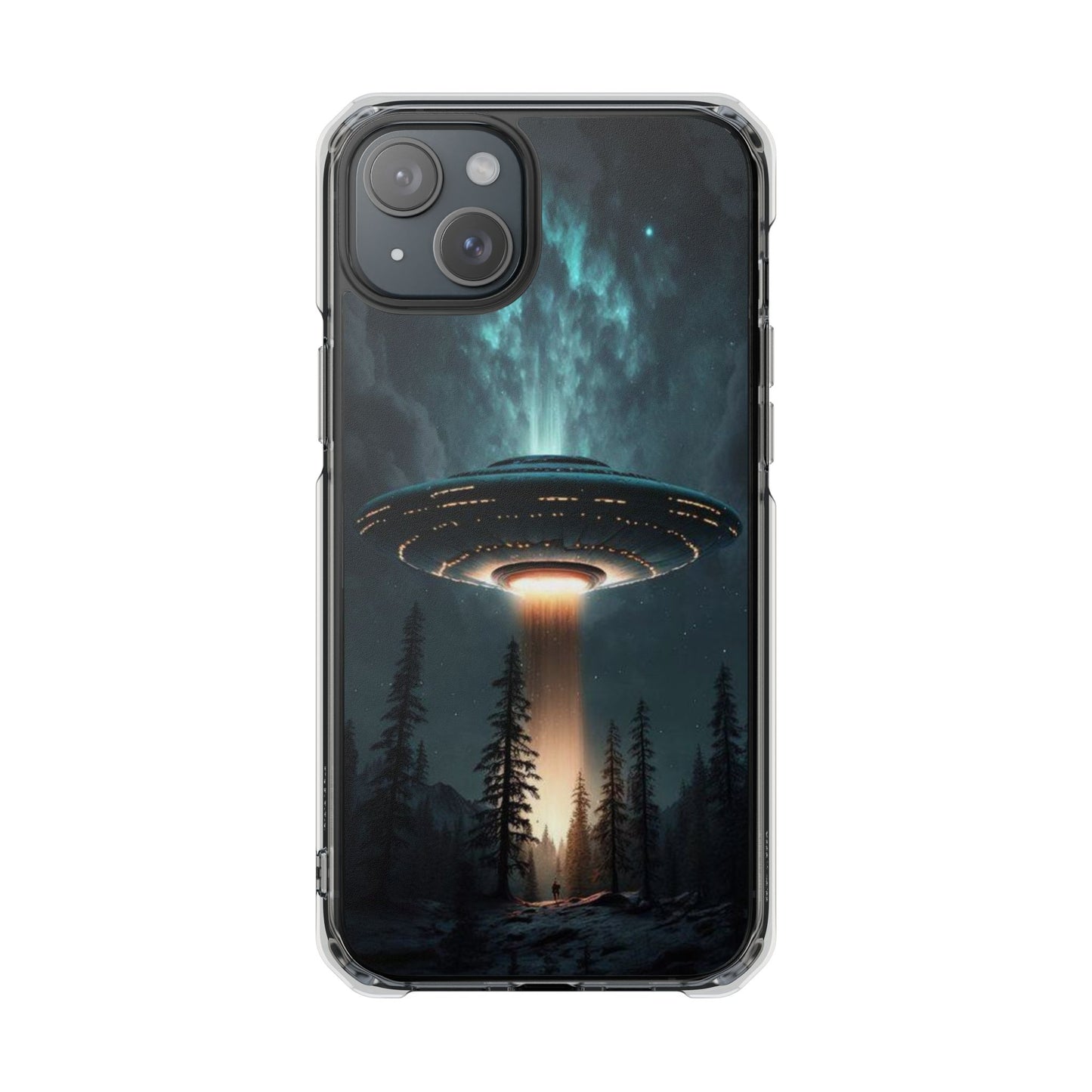 UFO flying | Iphone 16 Pro Max | Magnetic Clear Impact Cases