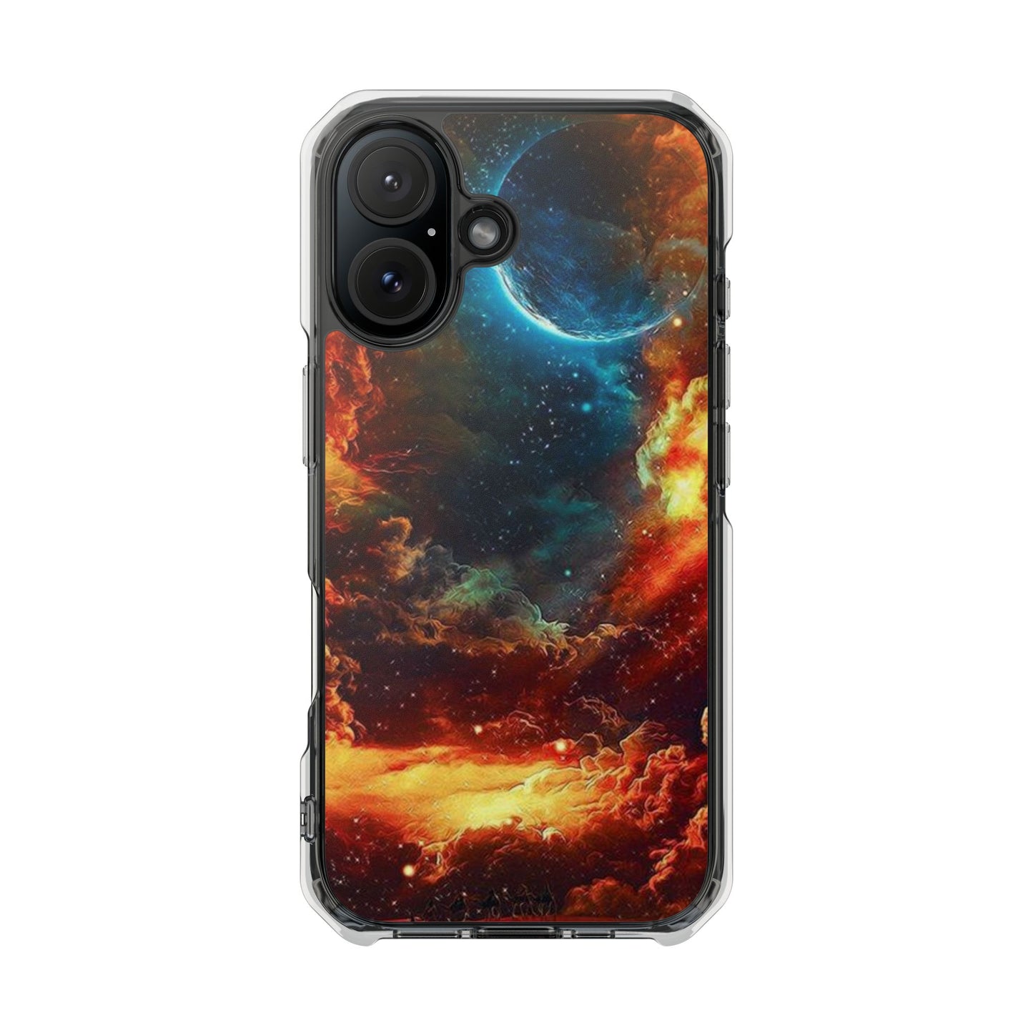 Space Clouds | Iphone 16 Pro Max | Magnetic Clear Impact Cases