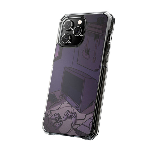 Retro Game Room | Iphone 16 Pro Max | Magnetic Clear Impact Cases