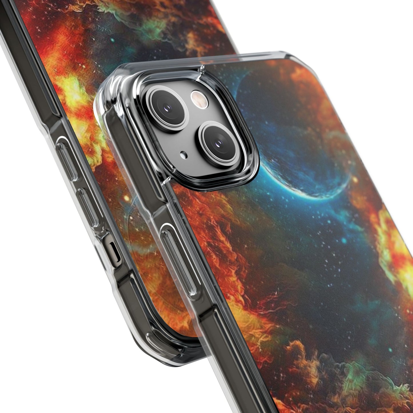 Space Clouds | Iphone 16 Pro Max | Magnetic Clear Impact Cases