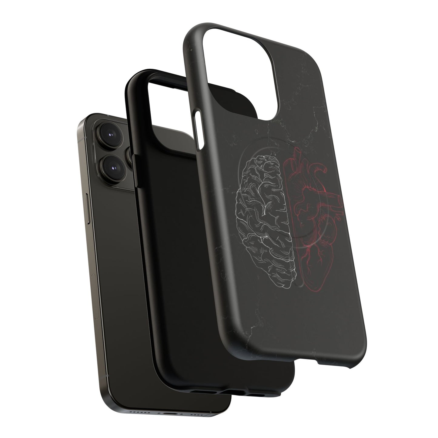 Heart And Brain | Iphone 16 Pro Max | Tough Magnetic MagSafe Case