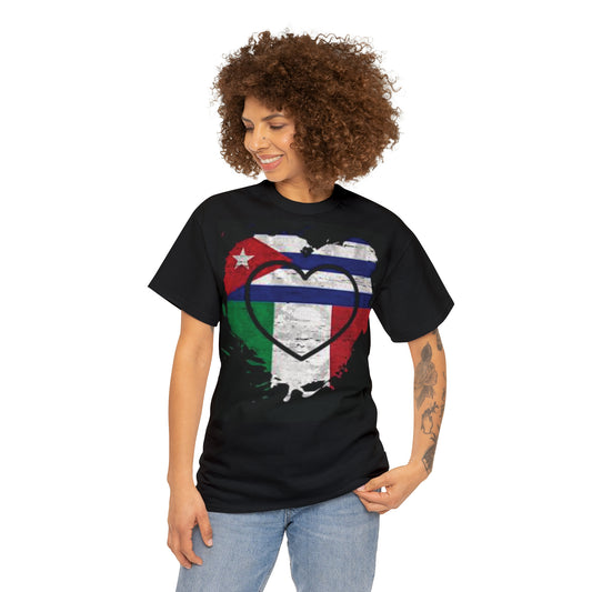 Cuba and Italy together |  Tourist Shirt  | Shirt Travel Unisex Heavy Cotton Tee