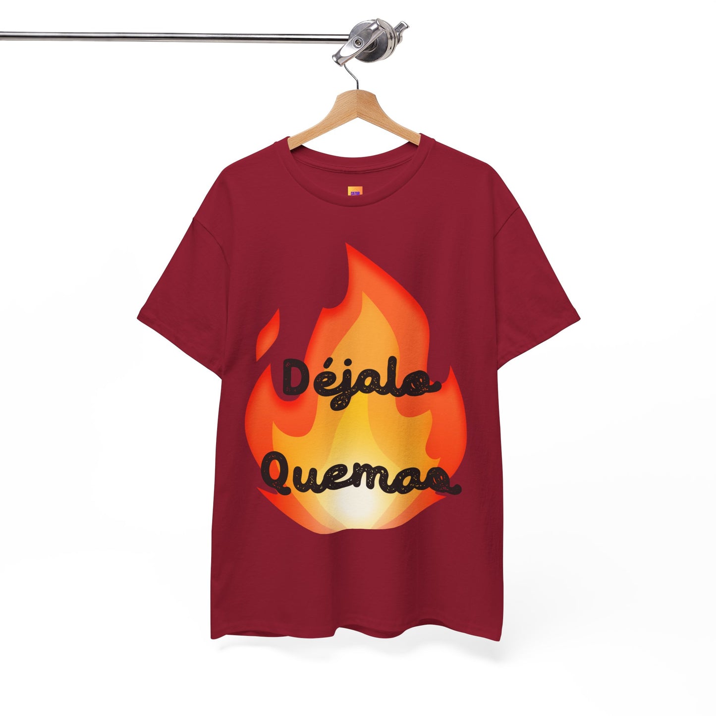 Déjalo Quemao | Pulover Cubano | Frases del Reparto cubano | Camiseta unisex de algodón pesado