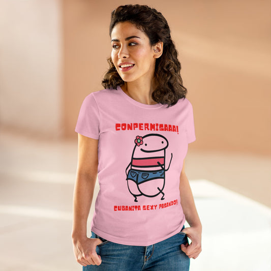 Cubanita セクシー パサンド T シャツ | Flork | レディース ミッドウェイト コットン T シャツ