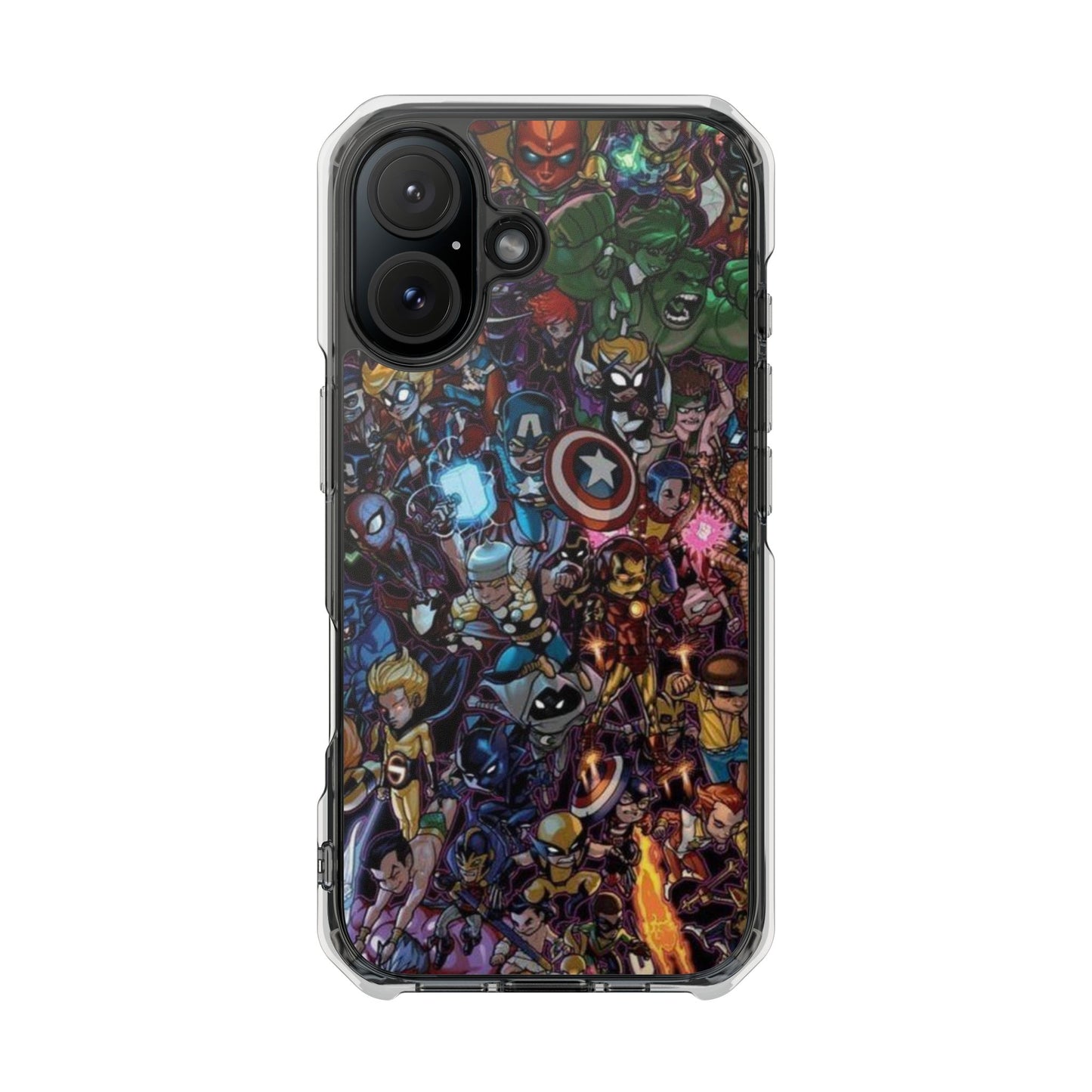 Marvel Heroes | Iphone 16 Pro Max | Magnetic Clear Impact Cases