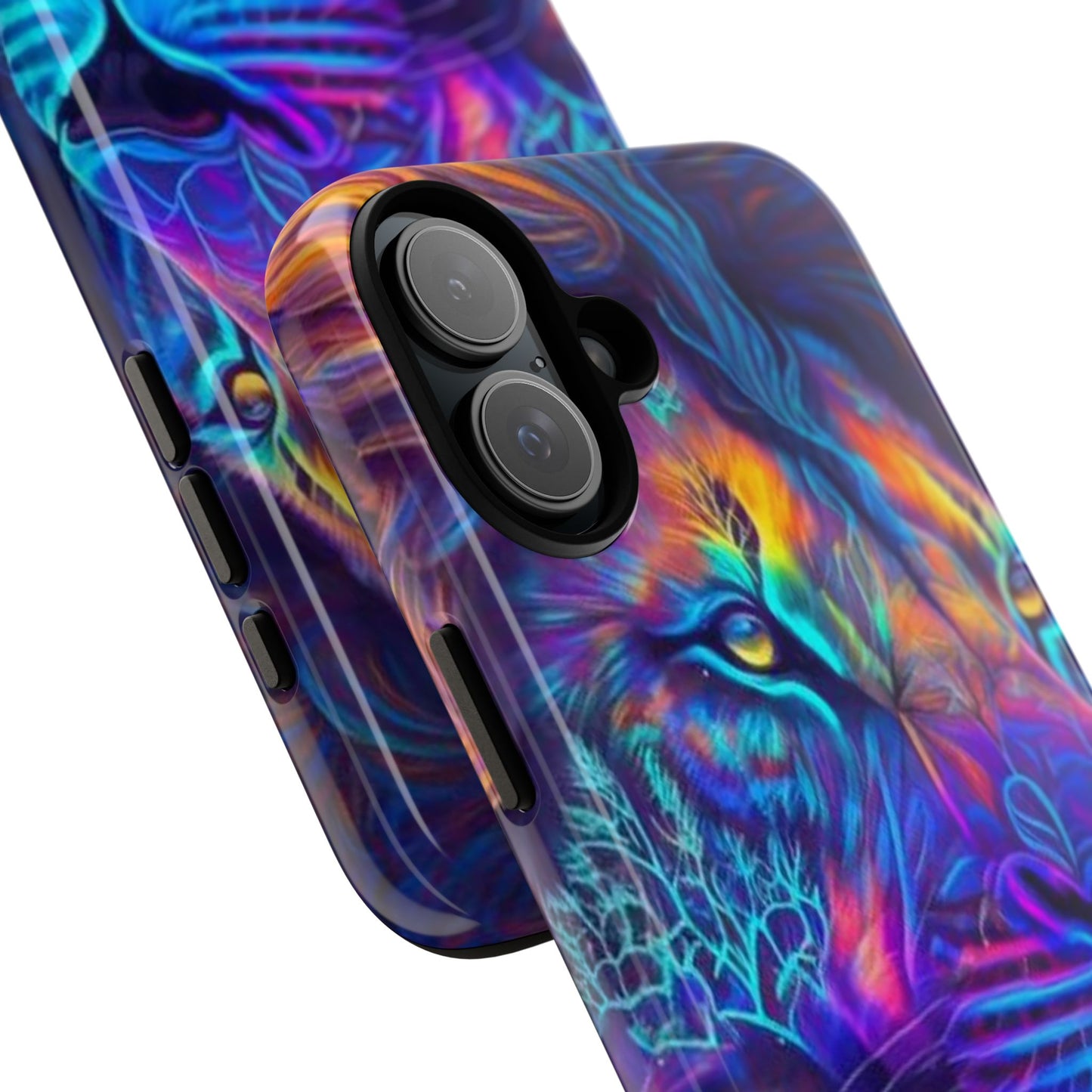 Lion Neon Color | Iphone 16 Pro Max | IPhone Tough Cases