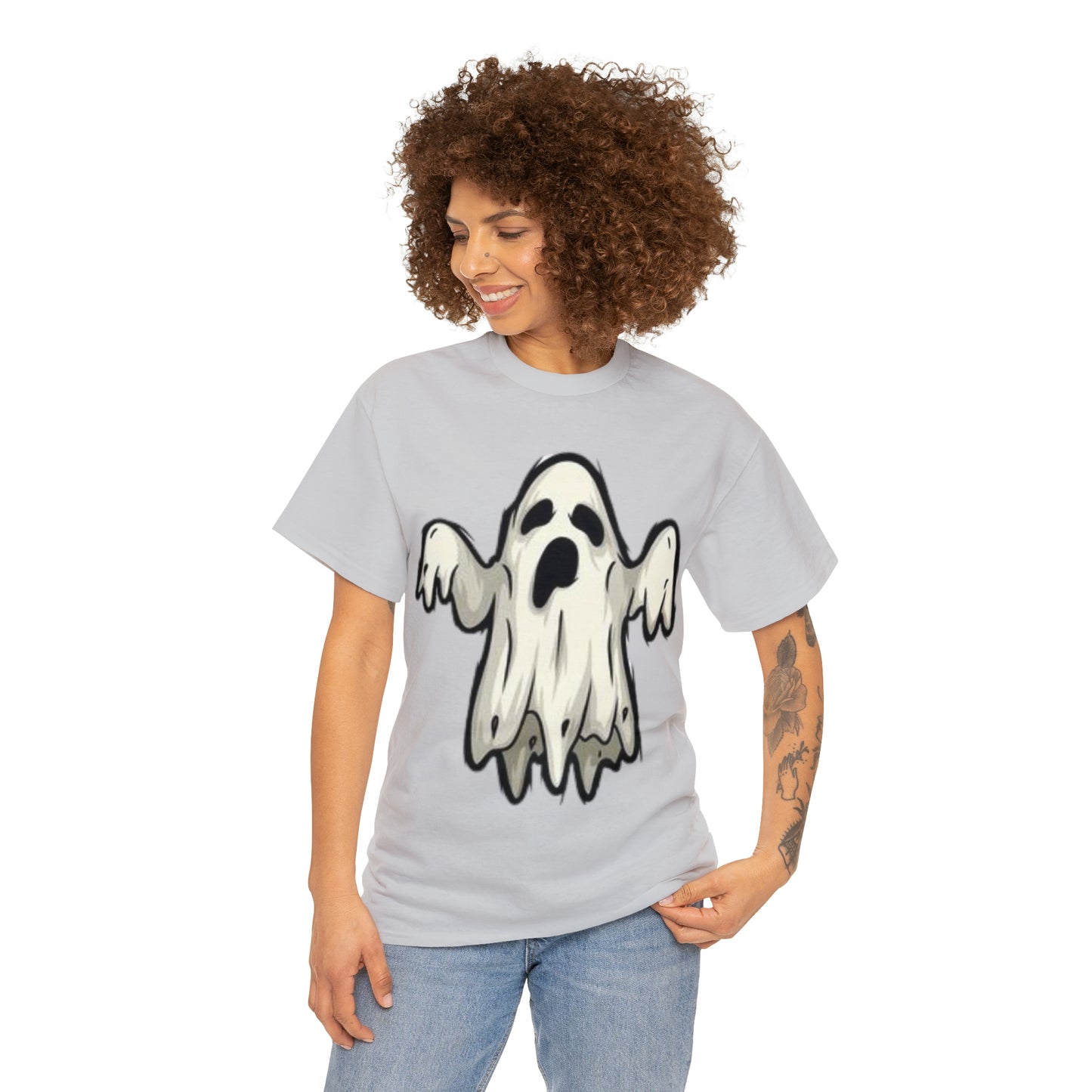 Sheet Ghost | Cute Ghost |  Unisex Heavy Cotton Tee