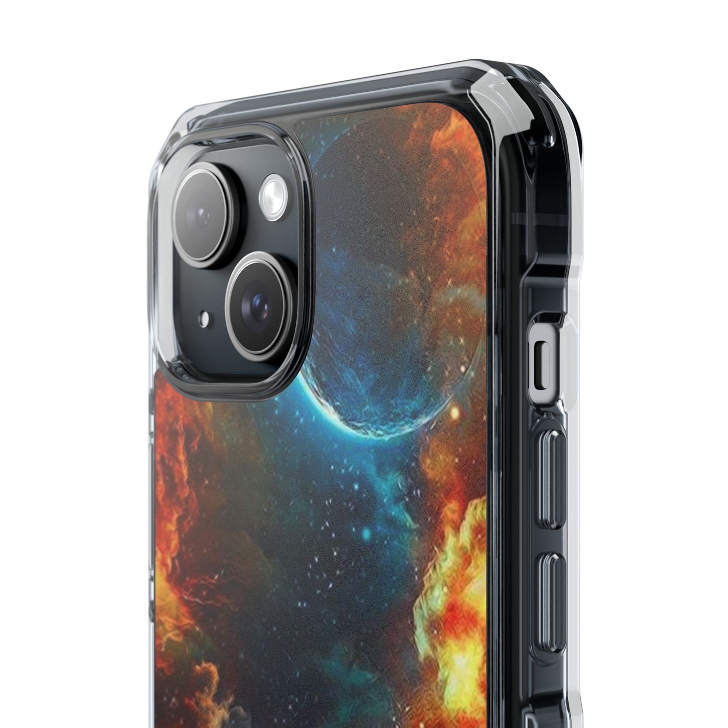 Space Clouds | Iphone 16 Pro Max | Magnetic Clear Impact Cases