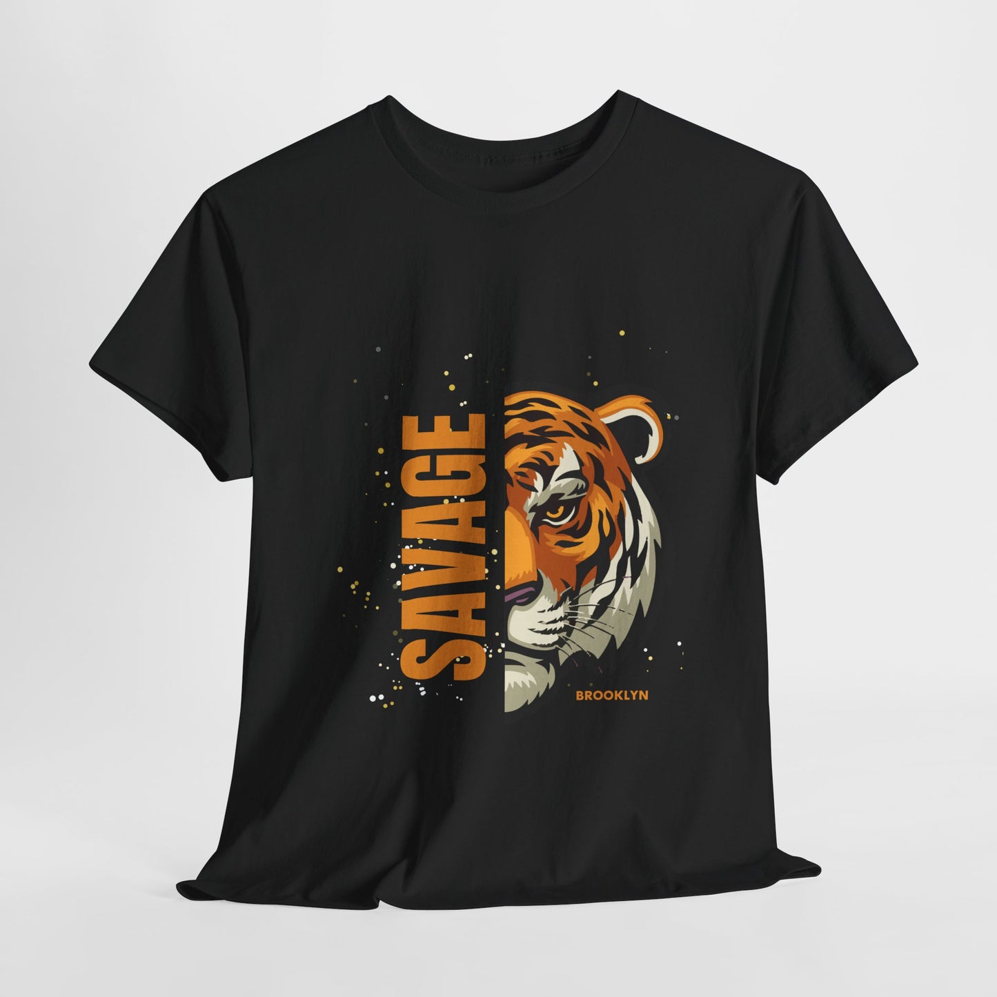 Tigre Savage | Diseño Aesthetic | Camiseta con Tigre | Camiseta unisex de algodón pesado