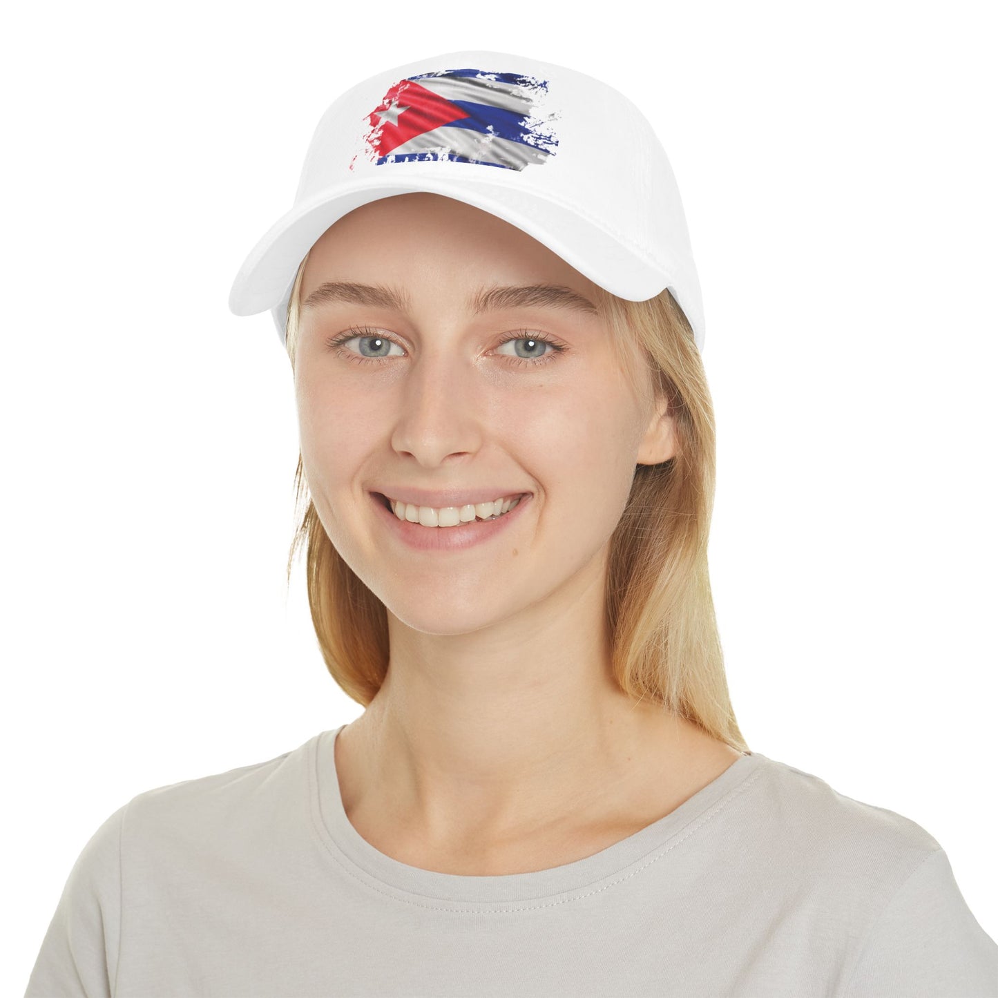 Gorra con Banedera | Bandera Cubana| Gorra de béisbol de perfil bajo