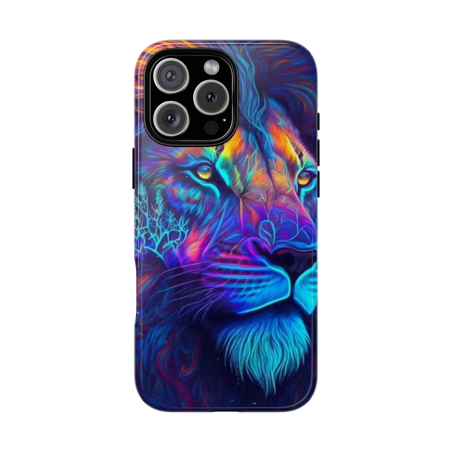 Lion Neon Color | Iphone 16 Pro Max | IPhone Tough Cases