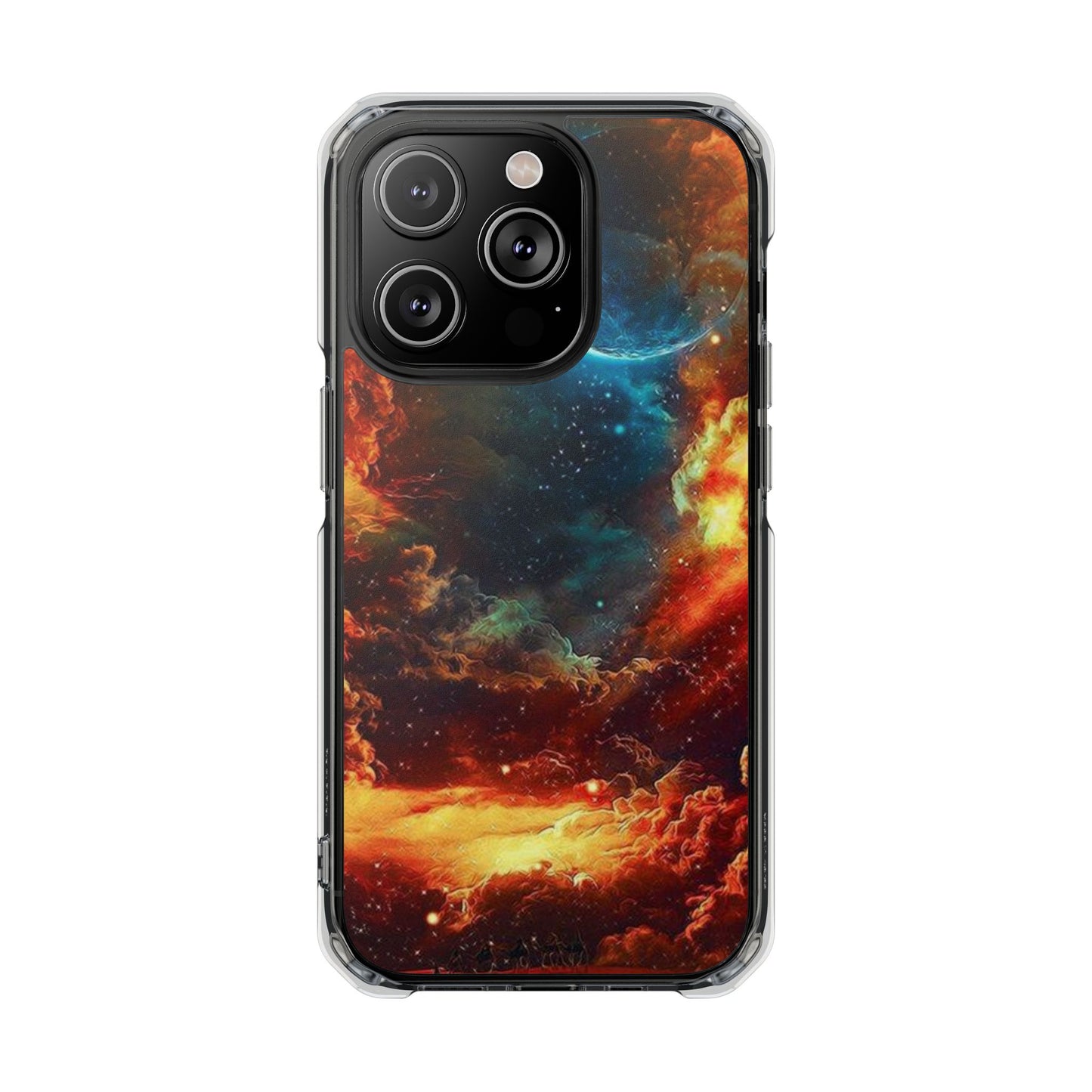 Space Clouds | Iphone 16 Pro Max | Magnetic Clear Impact Cases