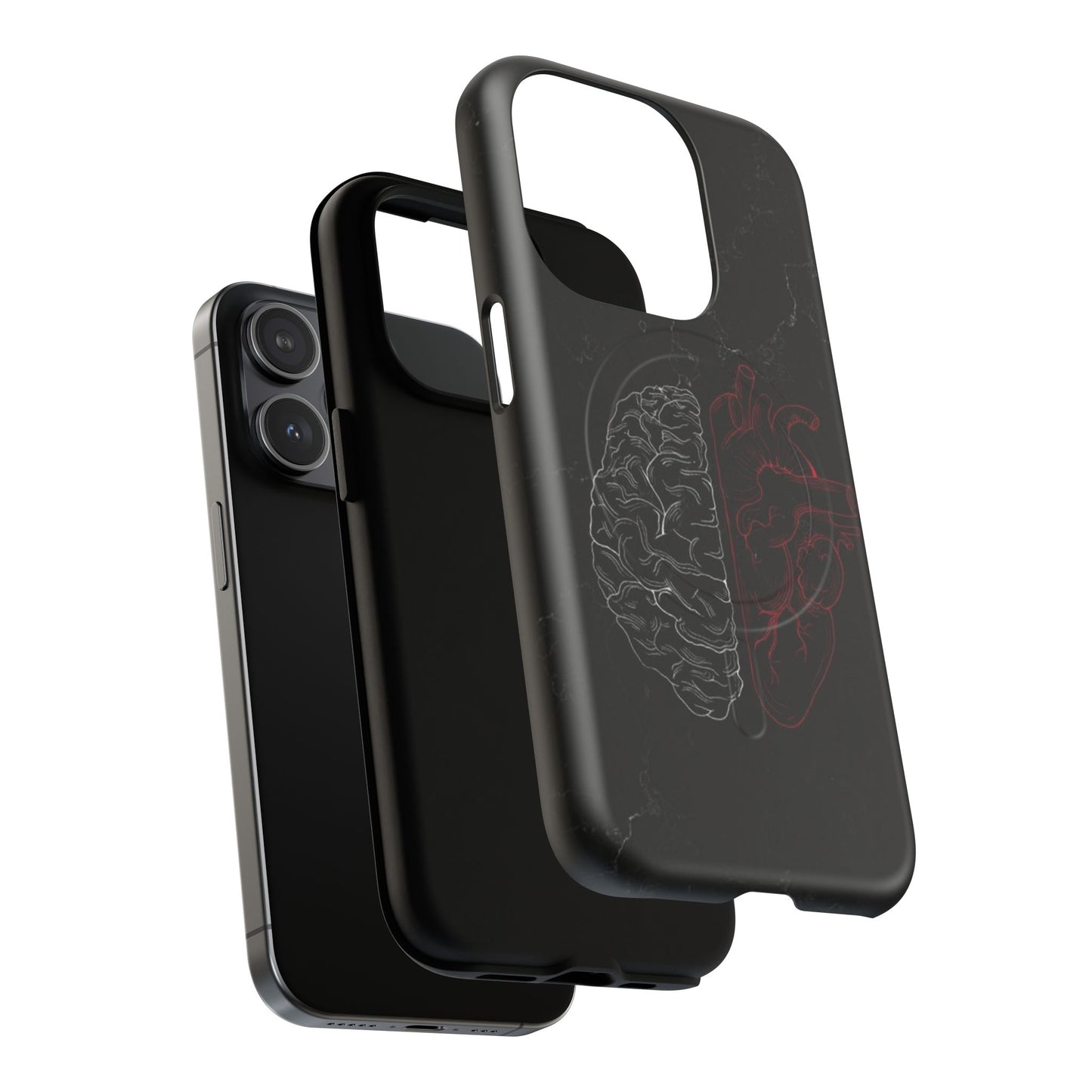 Heart And Brain | Iphone 16 Pro Max | Tough Magnetic MagSafe Case