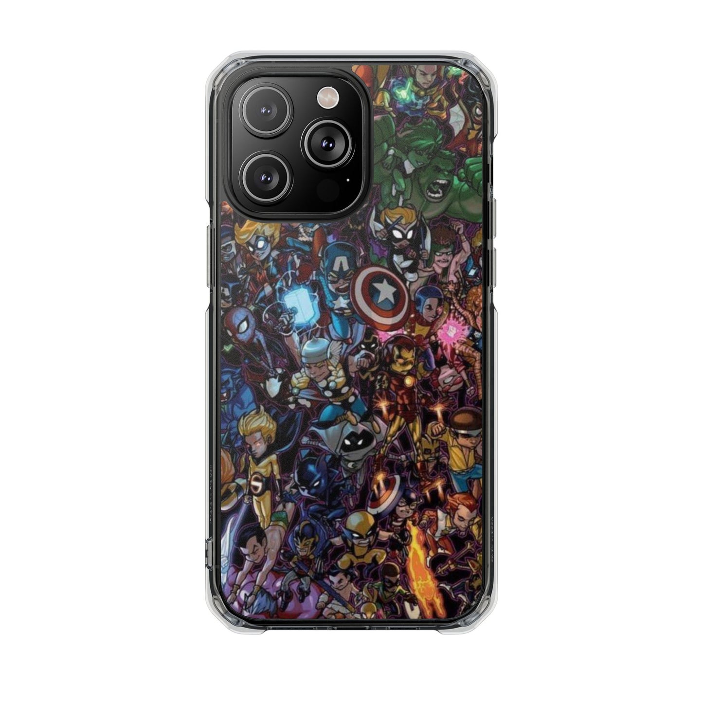 Marvel Heroes | Iphone 16 Pro Max | Magnetic Clear Impact Cases