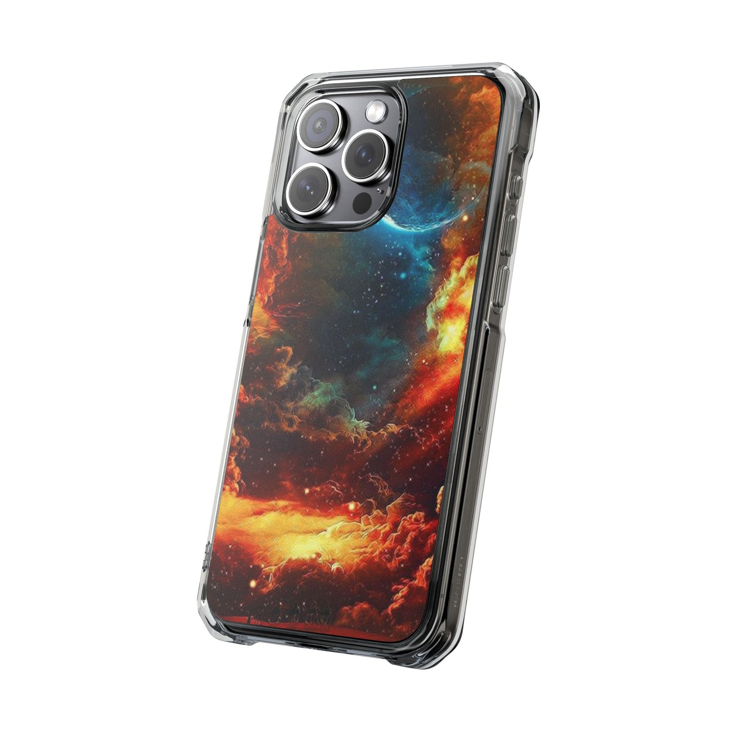 Space Clouds | Iphone 16 Pro Max | Magnetic Clear Impact Cases