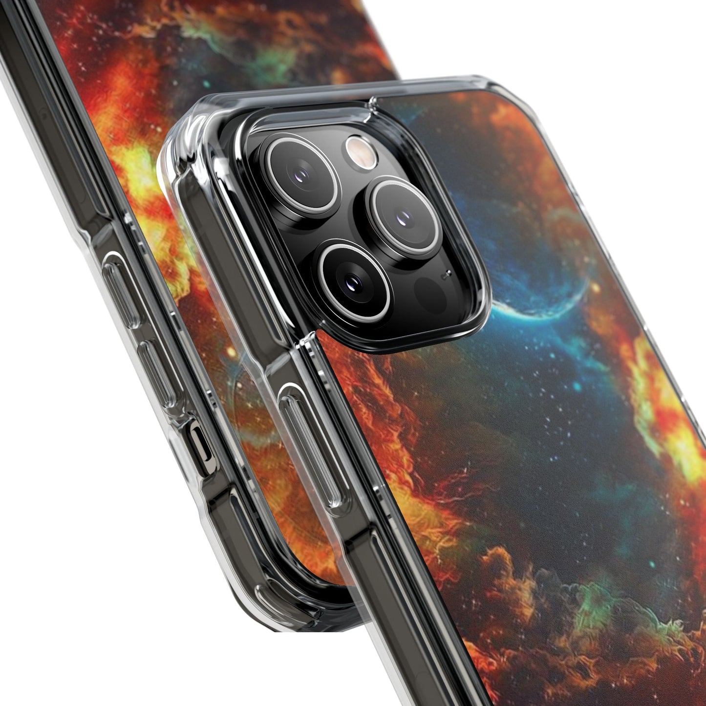 Space Clouds | Iphone 16 Pro Max | Magnetic Clear Impact Cases