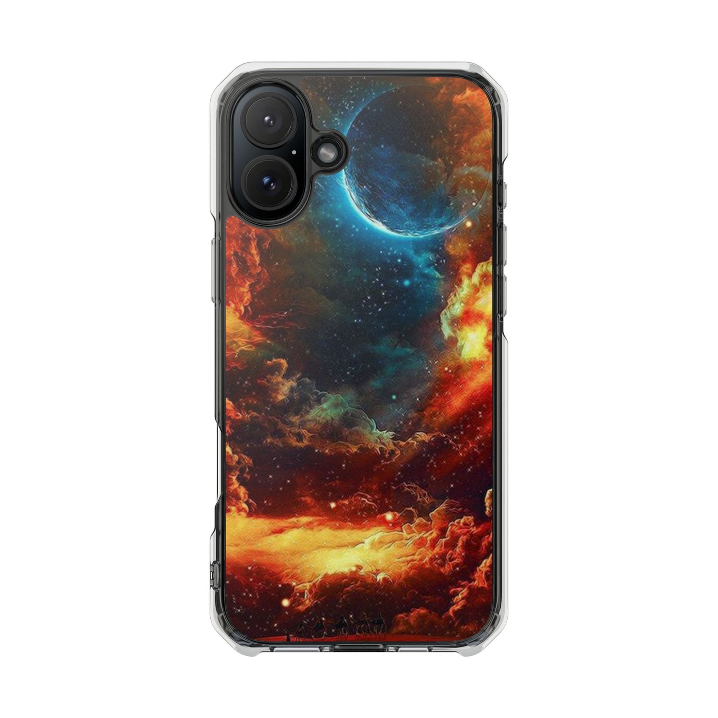 Space Clouds | Iphone 16 Pro Max | Magnetic Clear Impact Cases