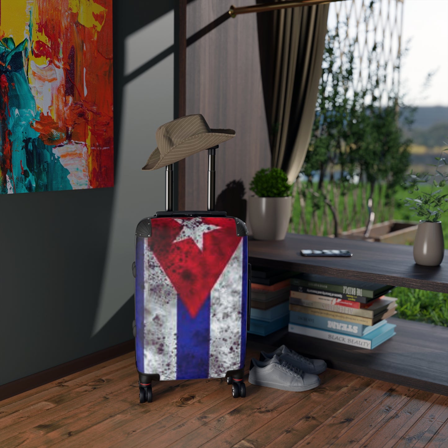 Cuban Flag Suitcase