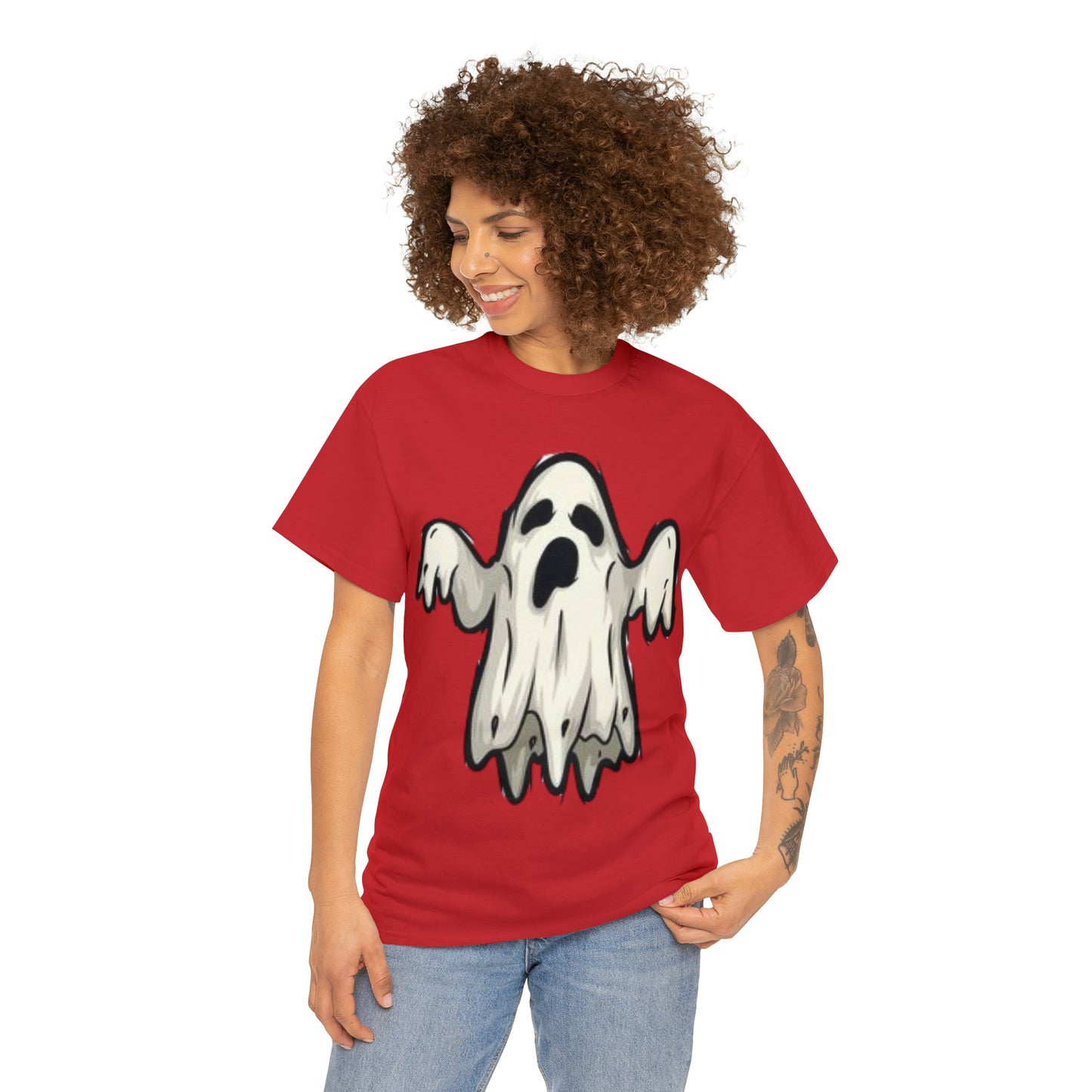 Sheet Ghost | Cute Ghost |  Unisex Heavy Cotton Tee