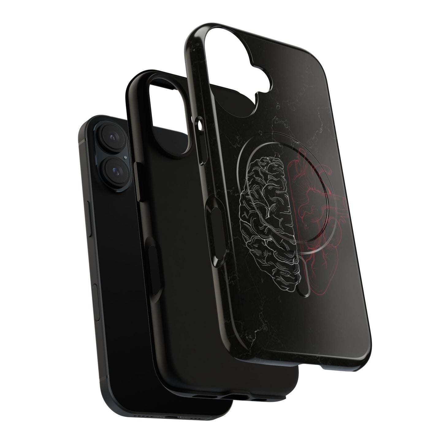 Heart And Brain | Iphone 16 Pro Max | Tough Magnetic MagSafe Case