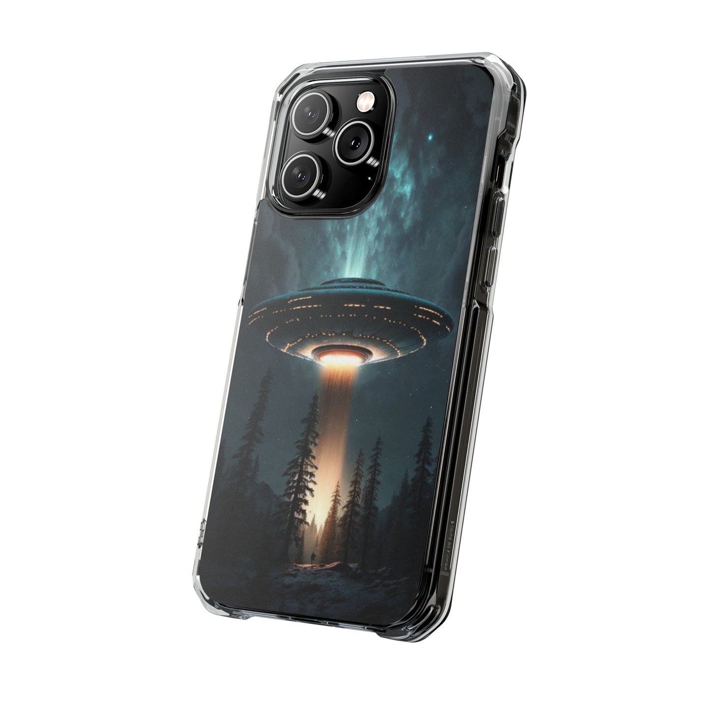 UFO flying | Iphone 16 Pro Max | Magnetic Clear Impact Cases