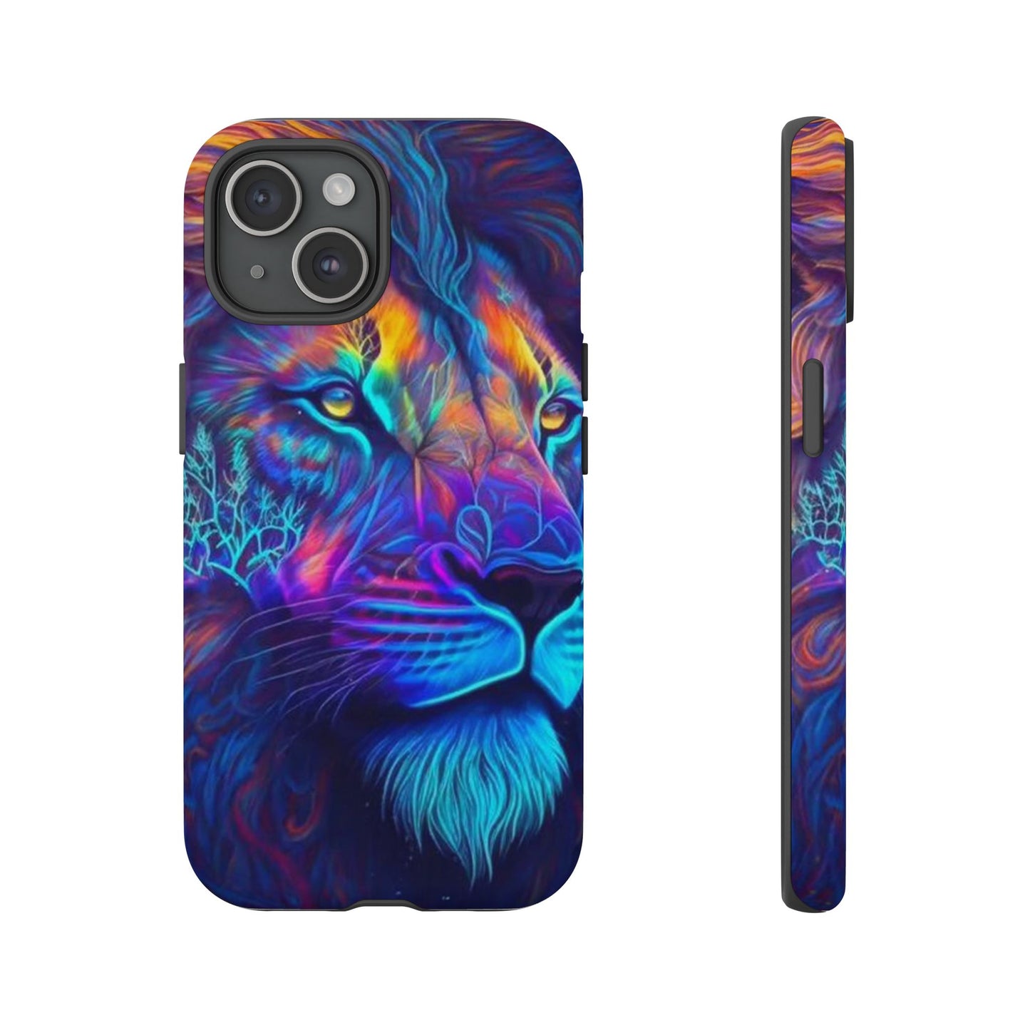 Lion Neon Color | Iphone 16 Pro Max | IPhone Tough Cases