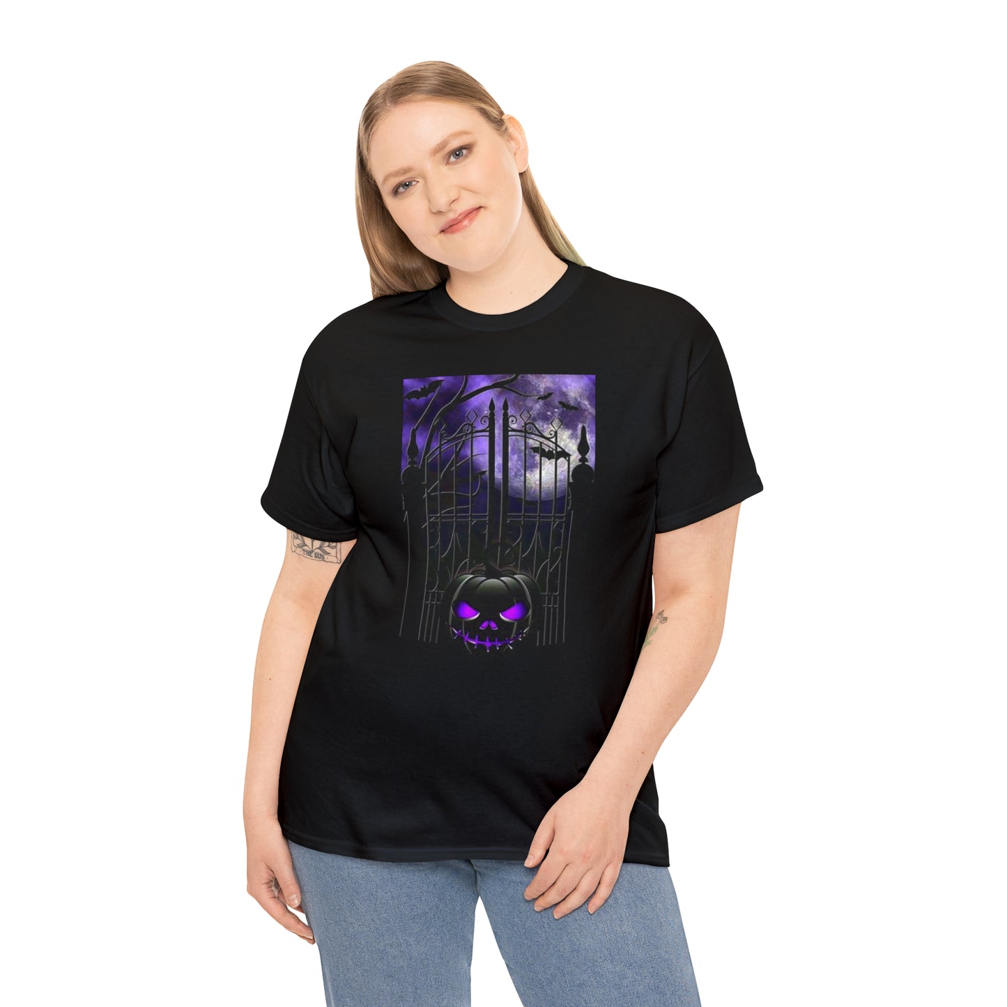 Scary Pumpkin | Halloween | Unisex Heavy Cotton Tee