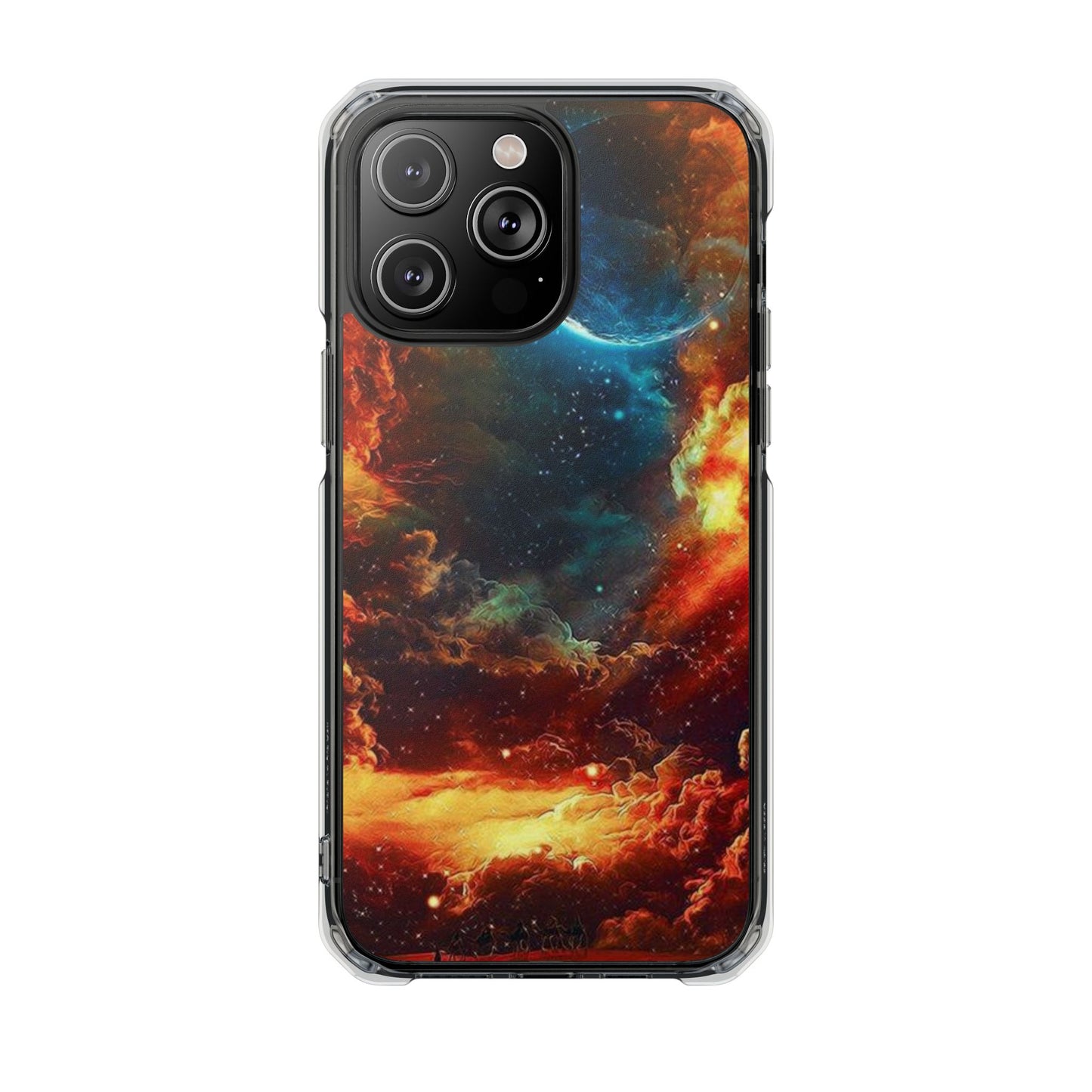 Space Clouds | Iphone 16 Pro Max | Magnetic Clear Impact Cases