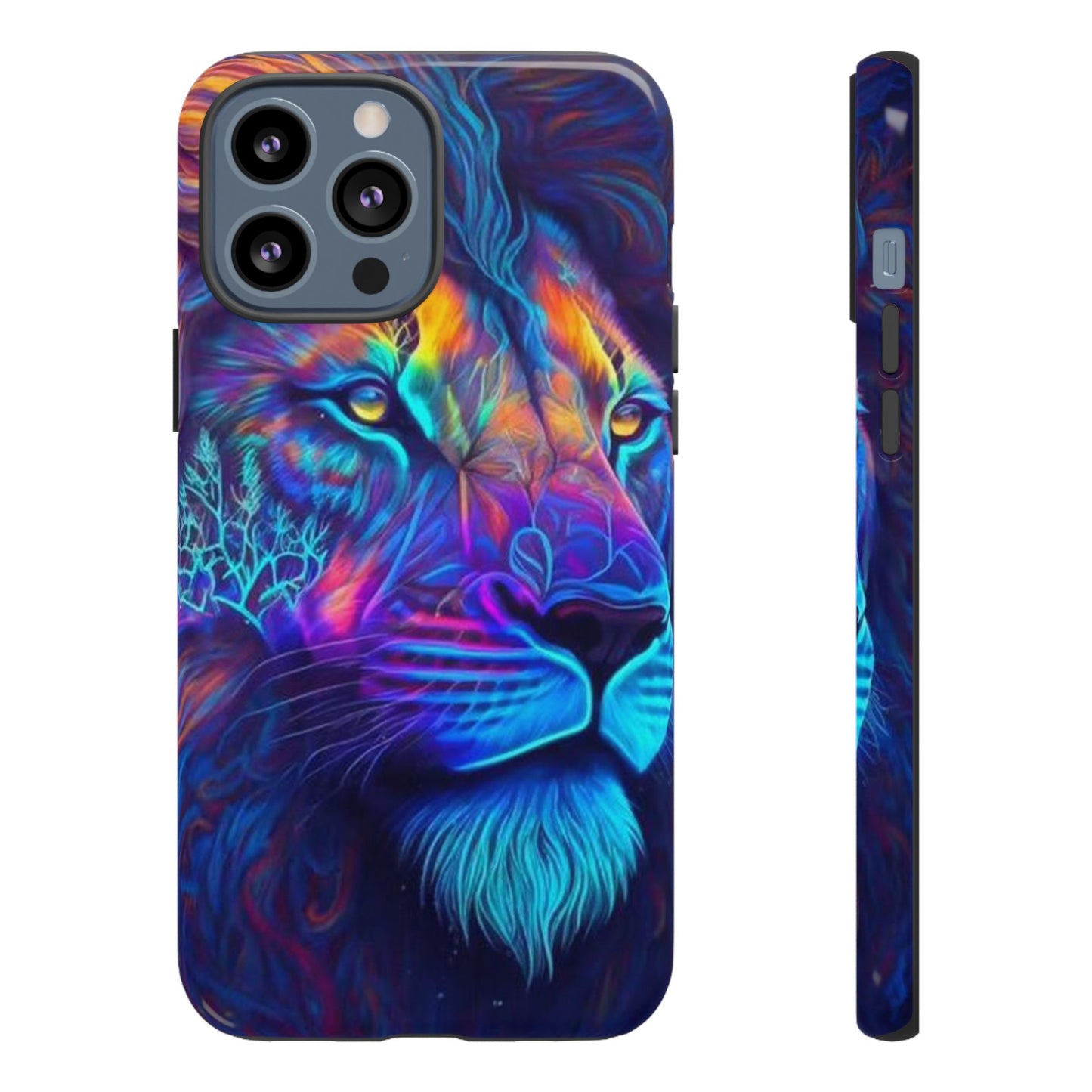 Lion Neon Color | Iphone 16 Pro Max | IPhone Tough Cases