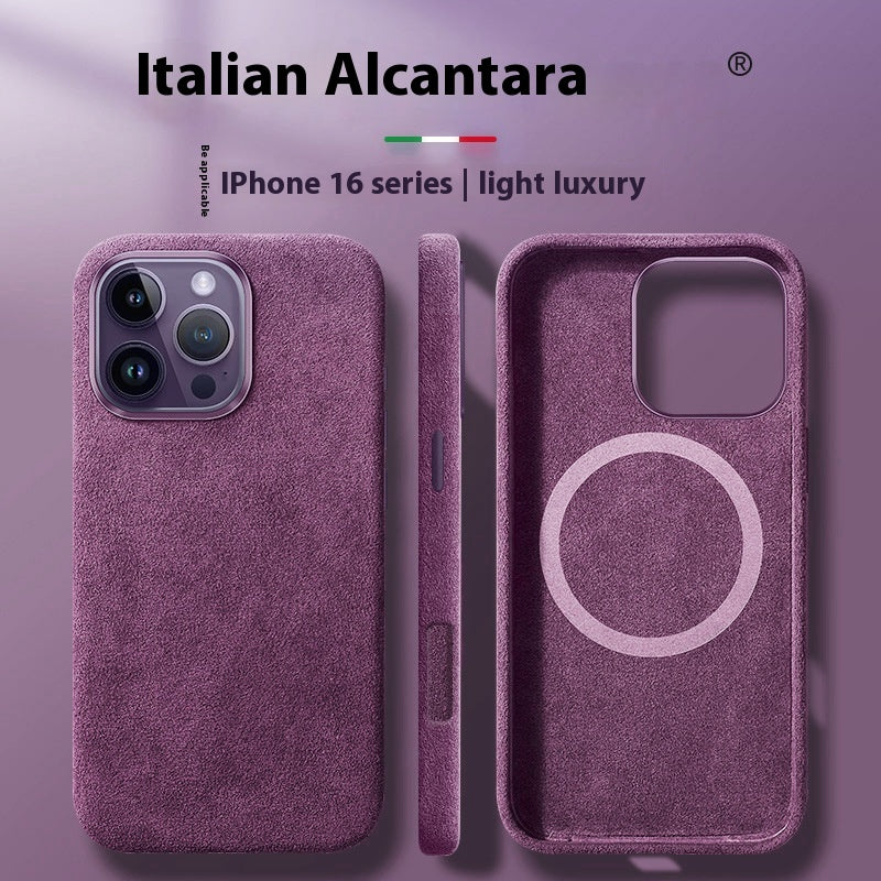 Iphone 16 Cases | Italian Alcantara Skin | Suede Magnetic All-inclusive Phone Case